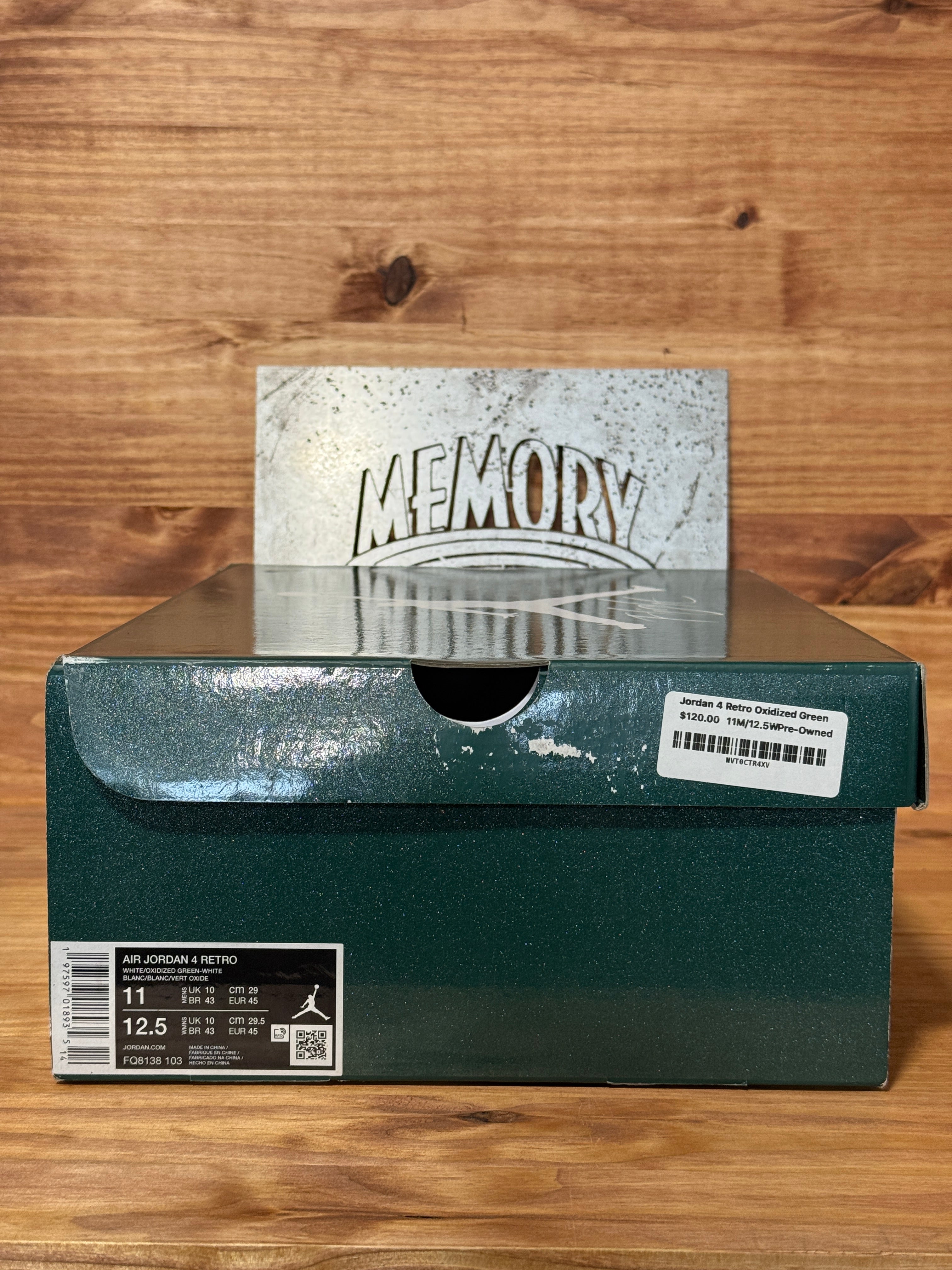 Jordan 4 Retro Oxidized Green