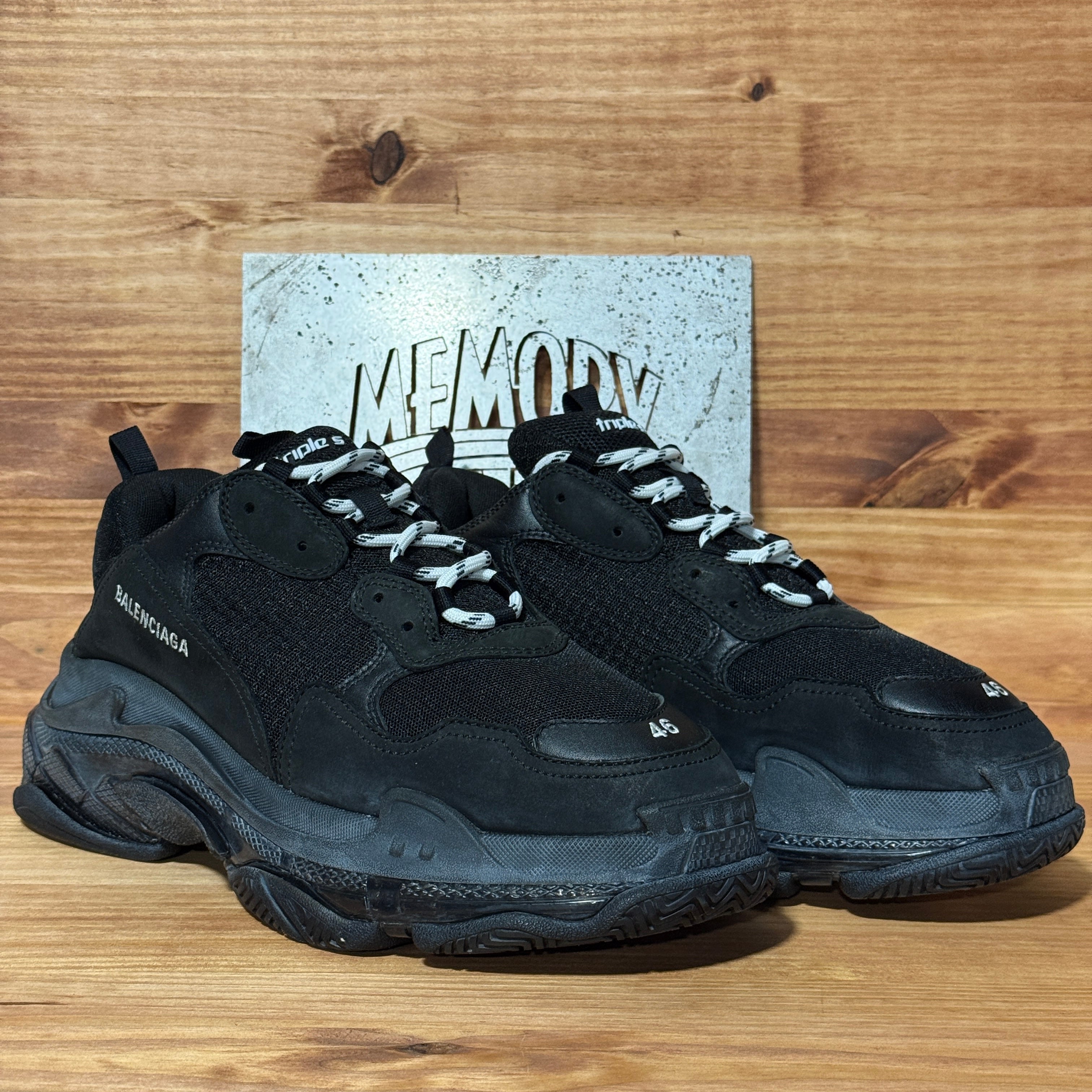 Balenciaga Triple S Clear Sole Black