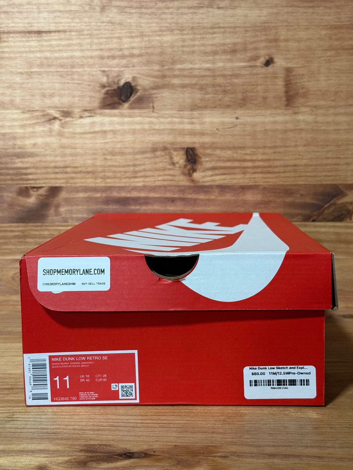 Nike Dunk Low Sketch and Exploration - Size 11