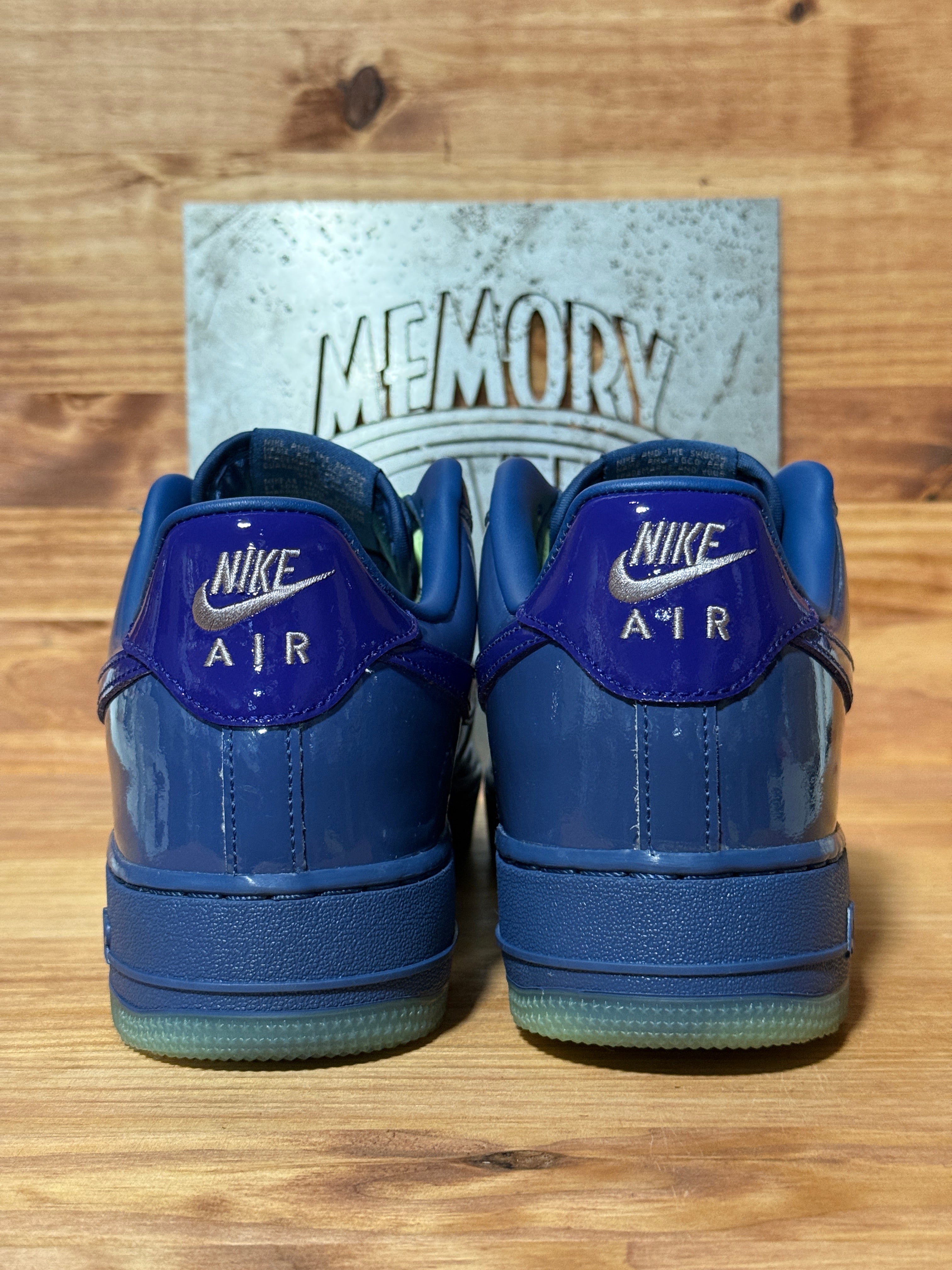Nike Air Force 1 Low Patent Leather Mystic Navy Grape Ice