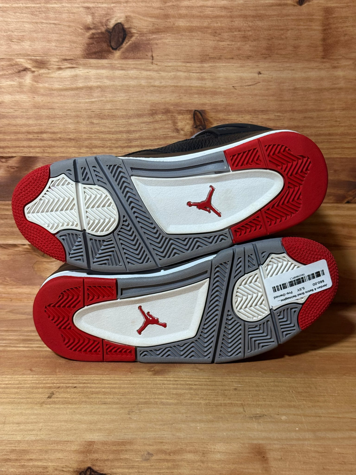 Jordan 4 Retro Bred Reimagined (GS) - Size 5.5Y