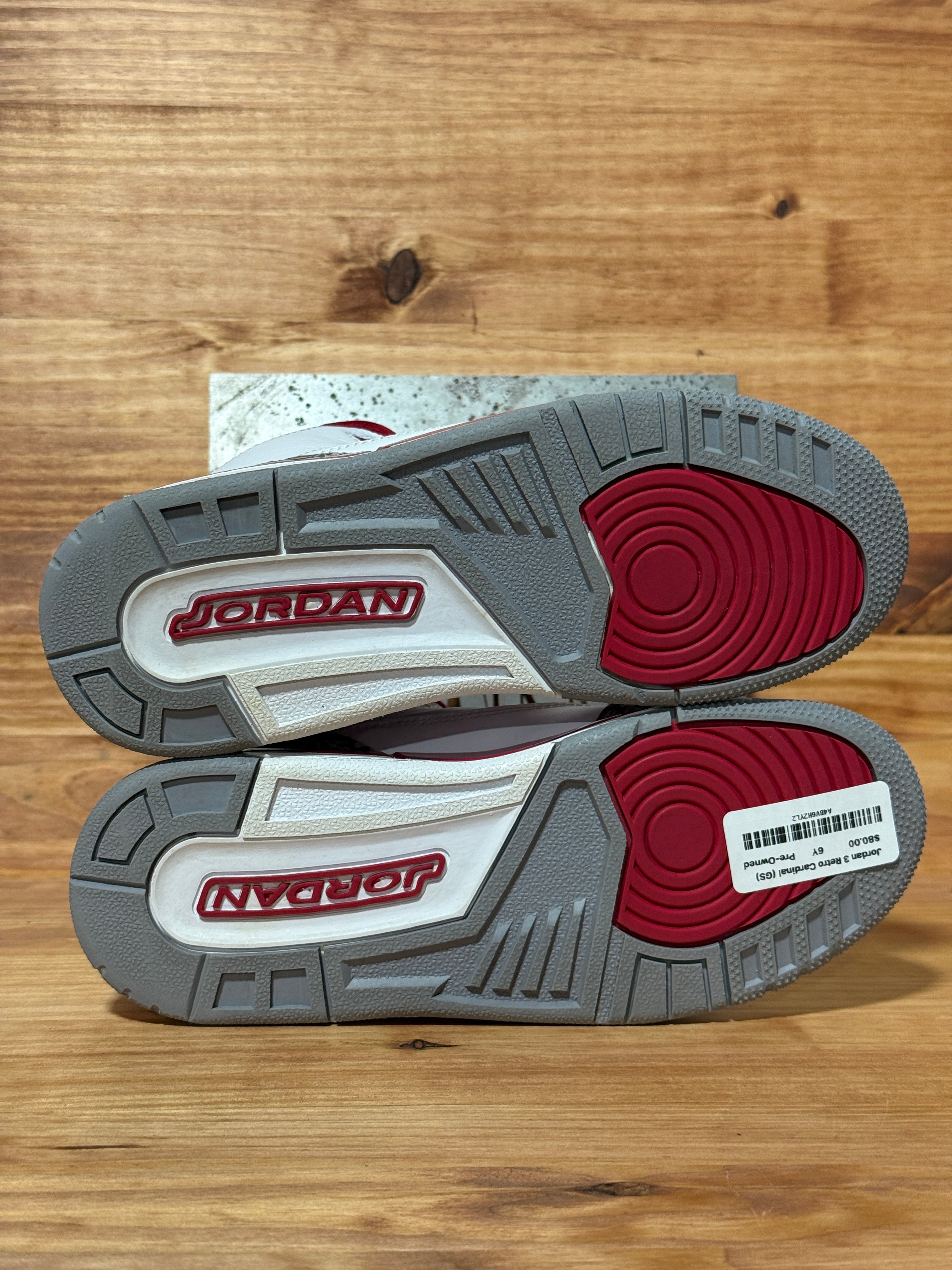 Jordan 3 Retro Cardinal (GS)