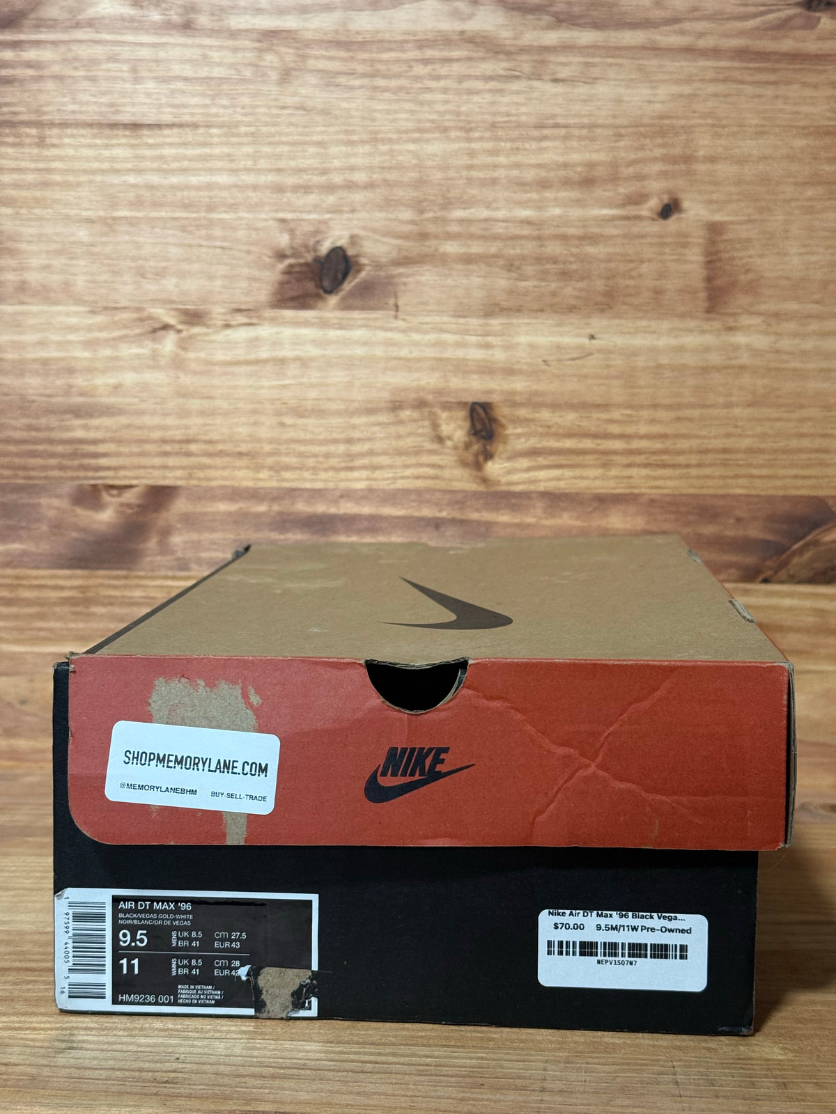 Nike Air DT Max '96 Black Vegas Gold