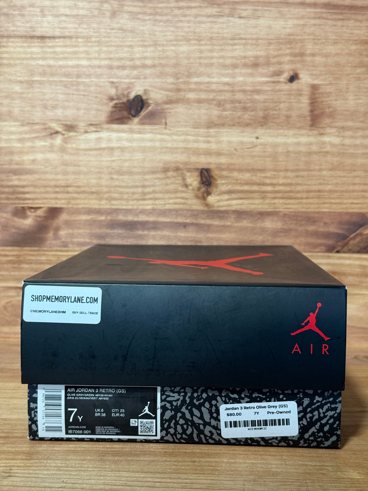 Jordan 3 Retro Olive Grey (GS)