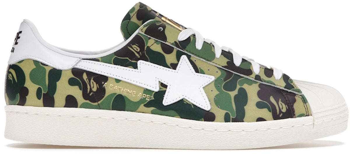 adidas Superstar Bape ABC Camo Green - Size 8.5