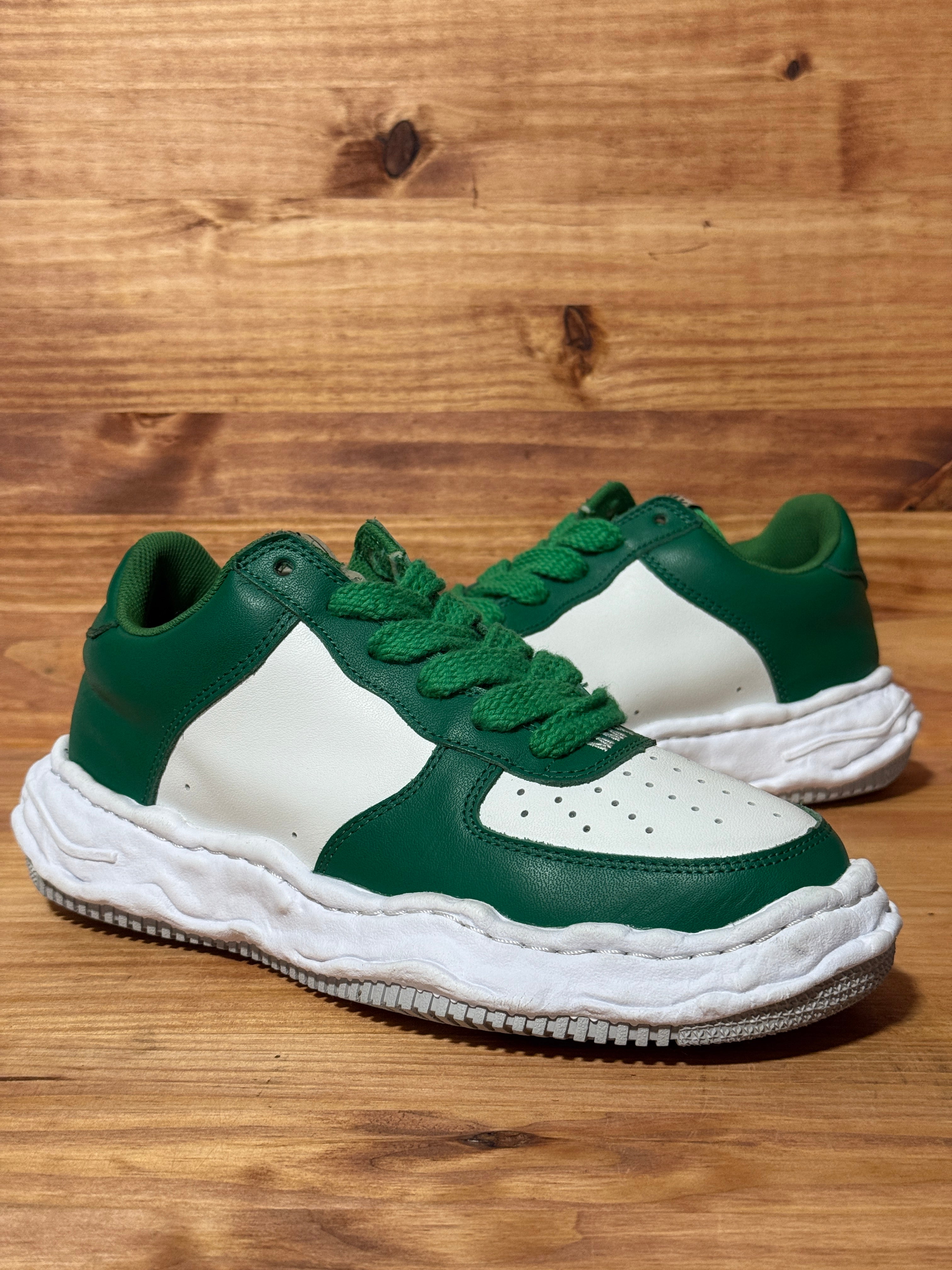 Maison Mihara Yasuhiro Wayne OG Sole Leather Low Green White