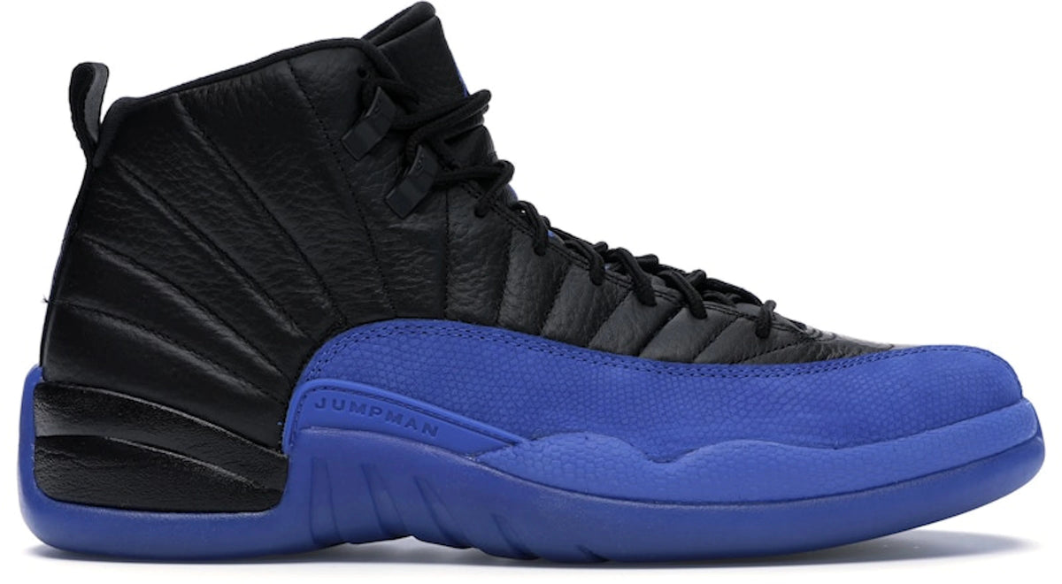 Jordan 12 Retro Black Game Royal - Size 9