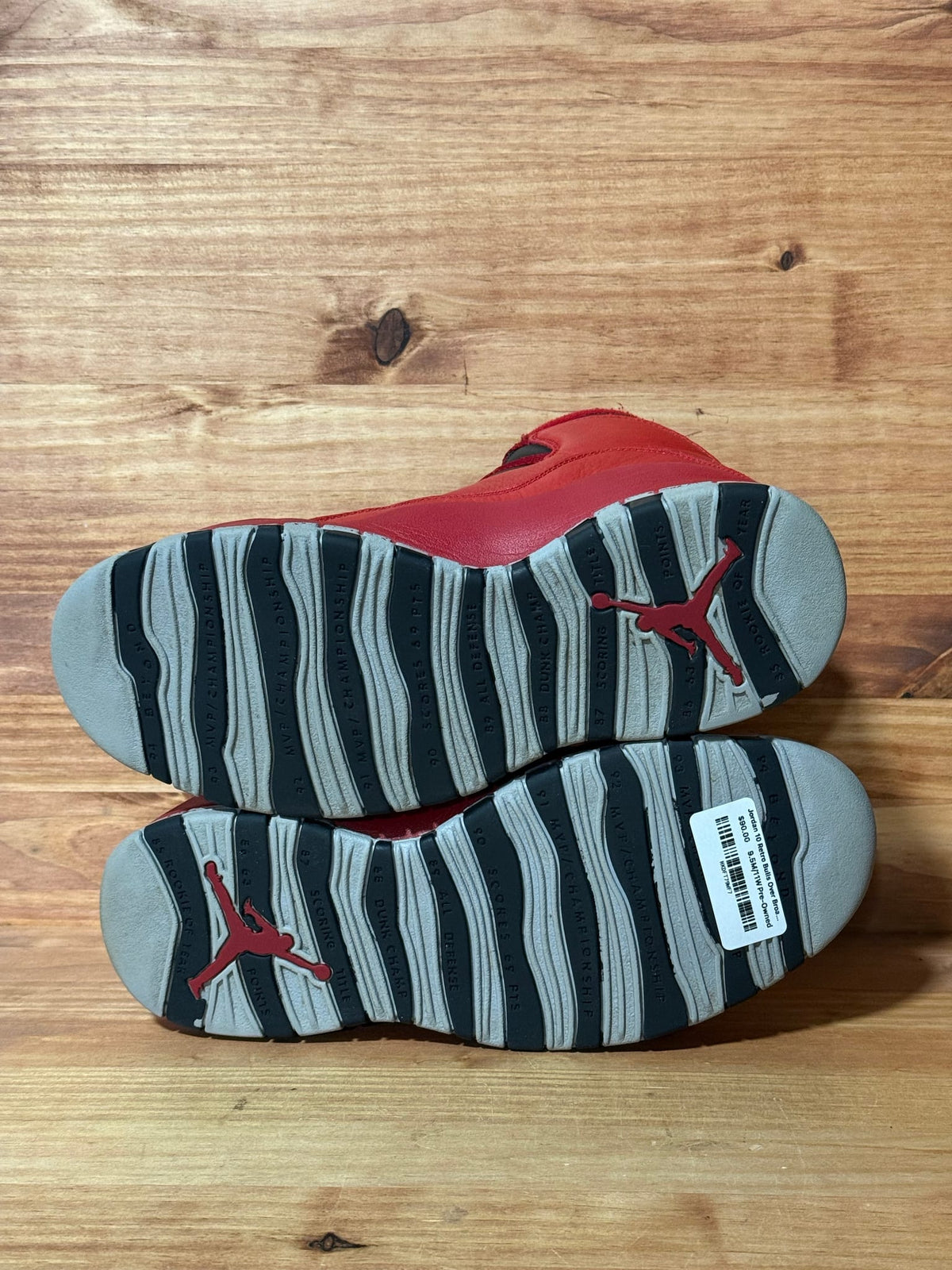 Jordan 10 Retro Bulls Over Broadway - Size 9.5