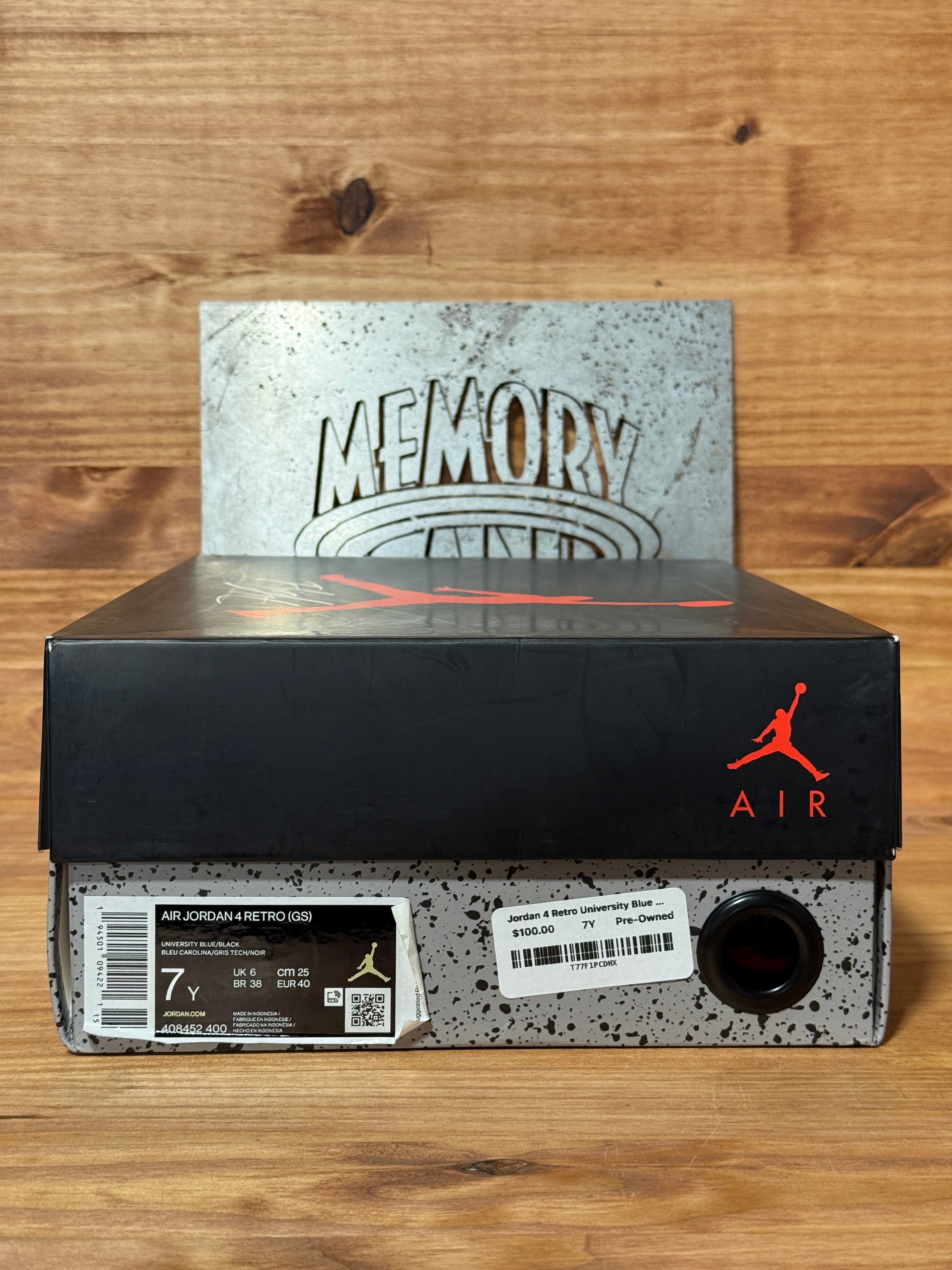 Jordan 4 Retro University Blue (GS)