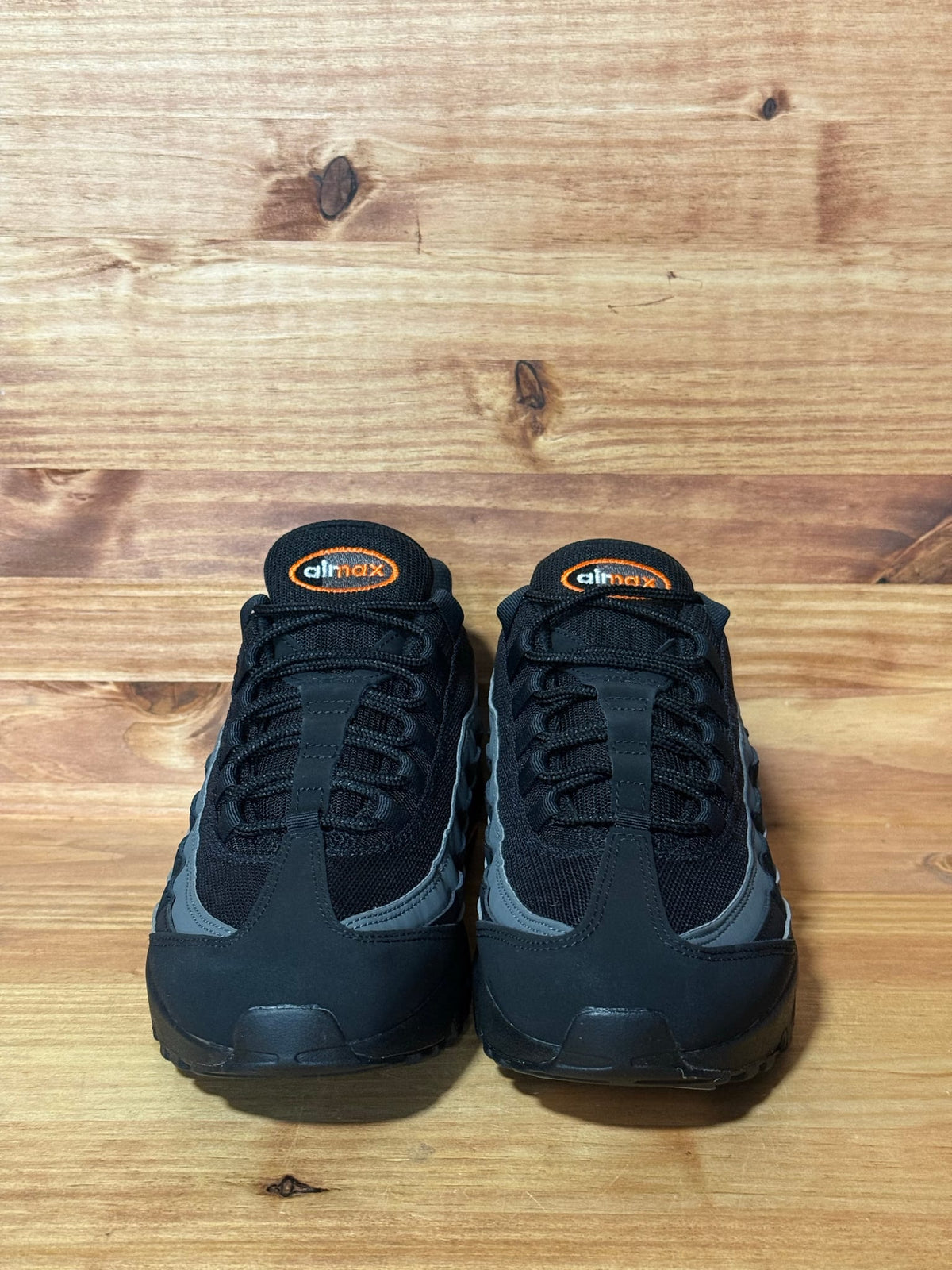 Nike Air Max 95 Black Grey Safety Orange - Size 9
