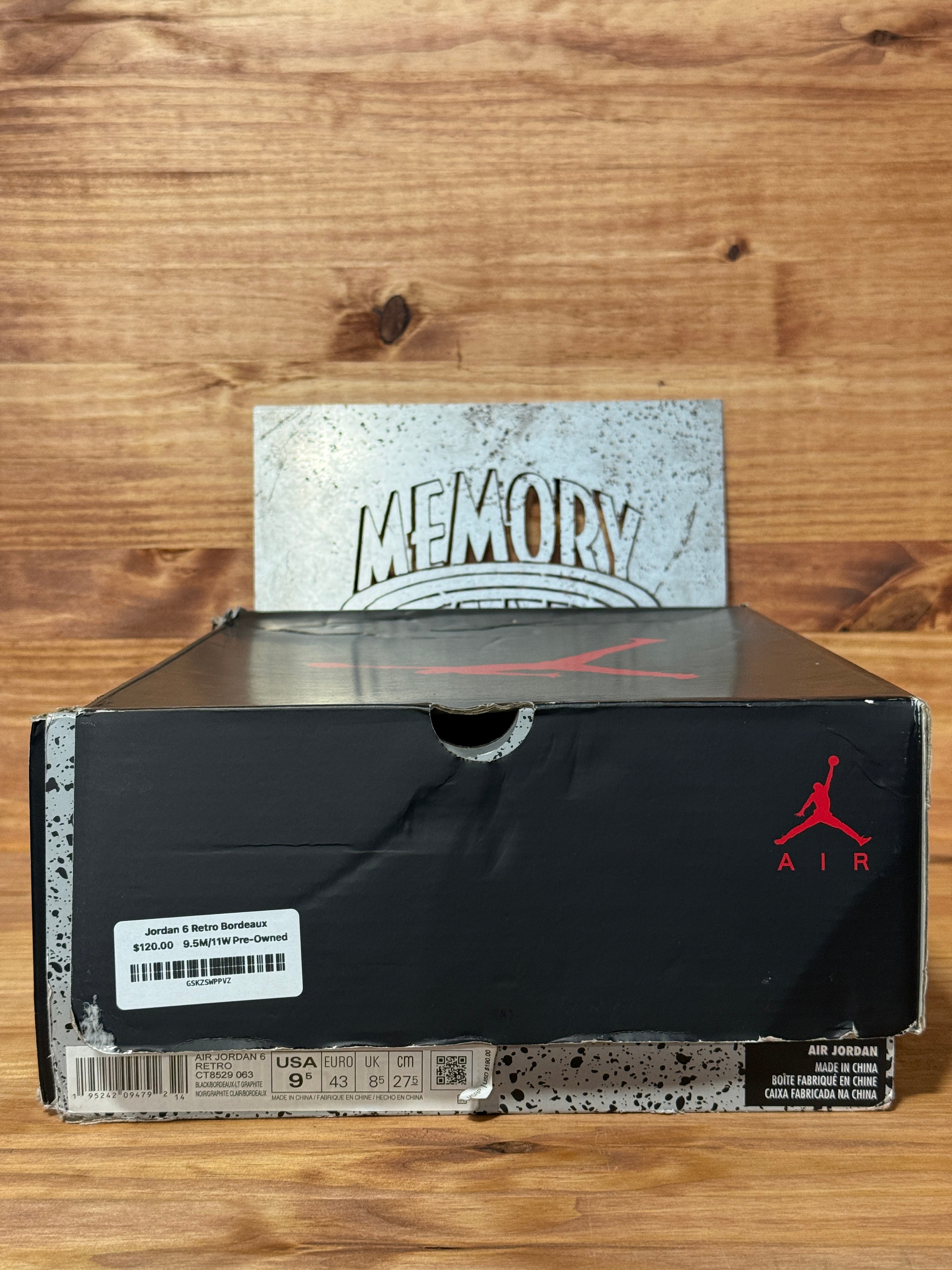 Jordan 6 Retro Bordeaux