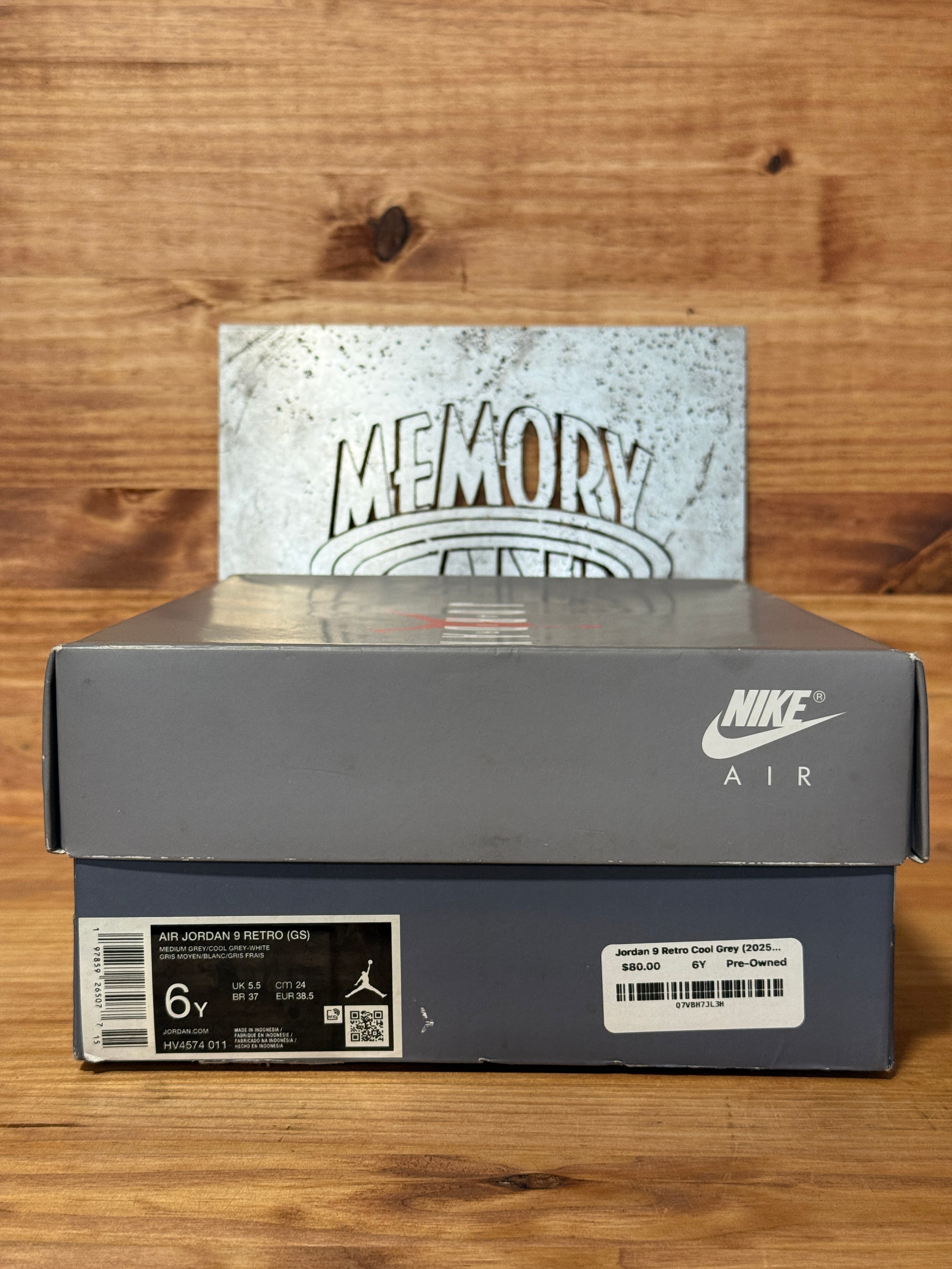 Jordan 9 Retro Cool Grey (2025) (GS)