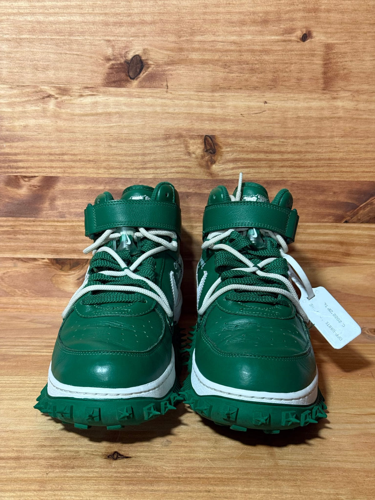 Nike Air Force 1 Mid Off-White Pine Green - Size 10