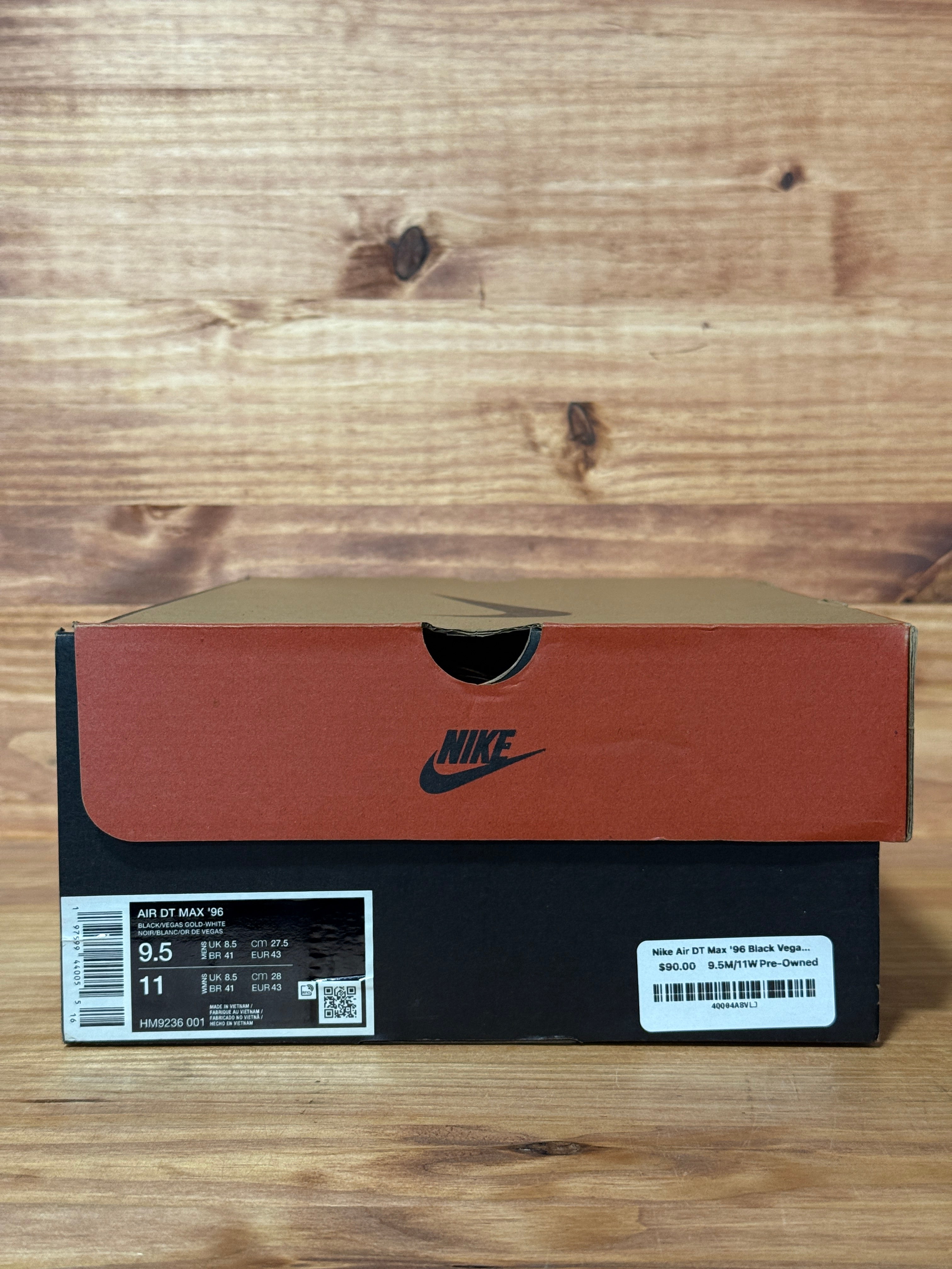 Nike Air DT Max '96 Black Vegas Gold