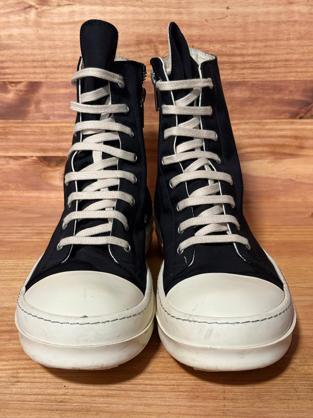 Rick Owens DRKSHDW Fogachine Hi Pentagram Embroidery Black Milk