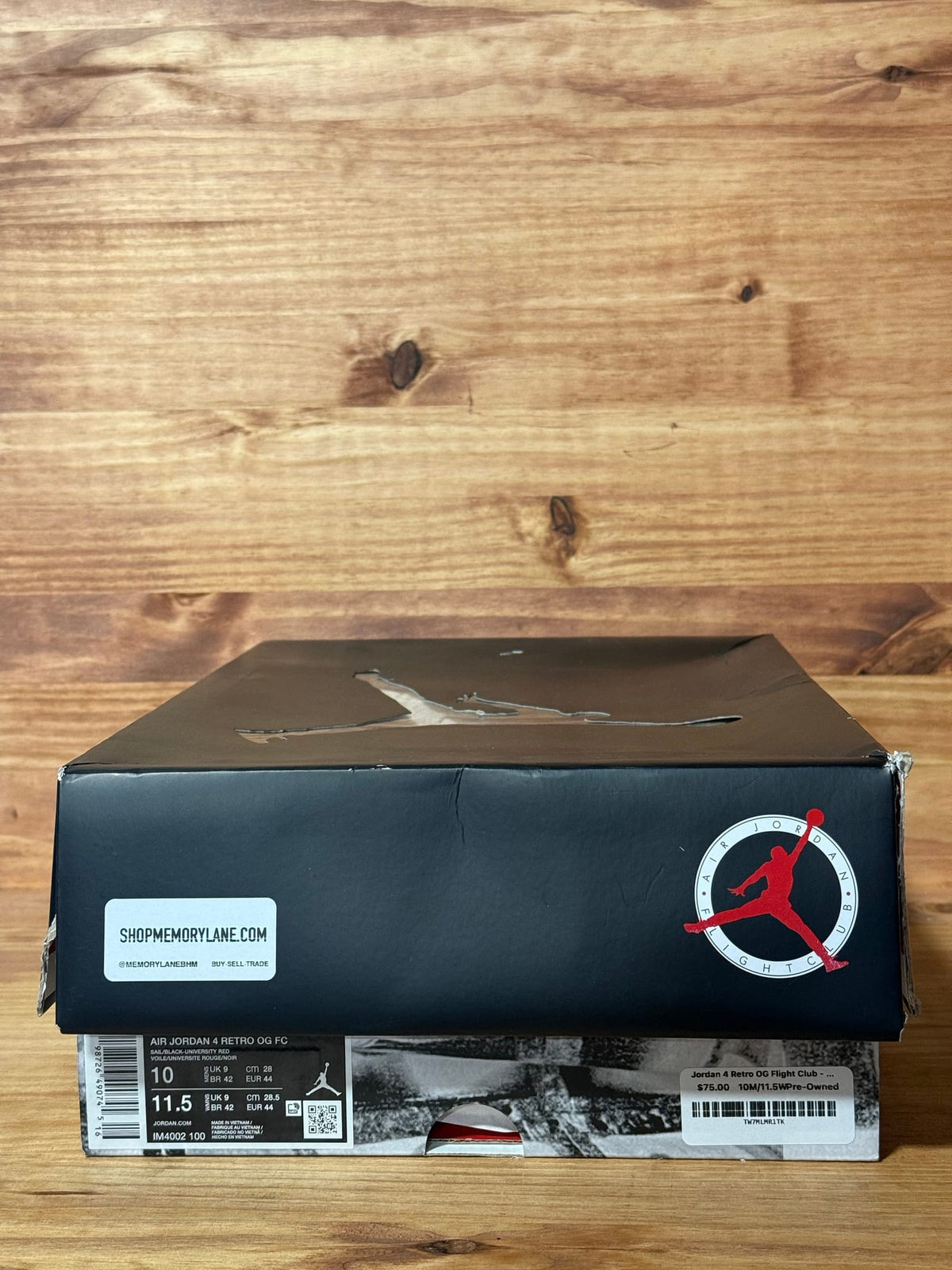 Jordan 4 Retro OG Flight Club - Size 10