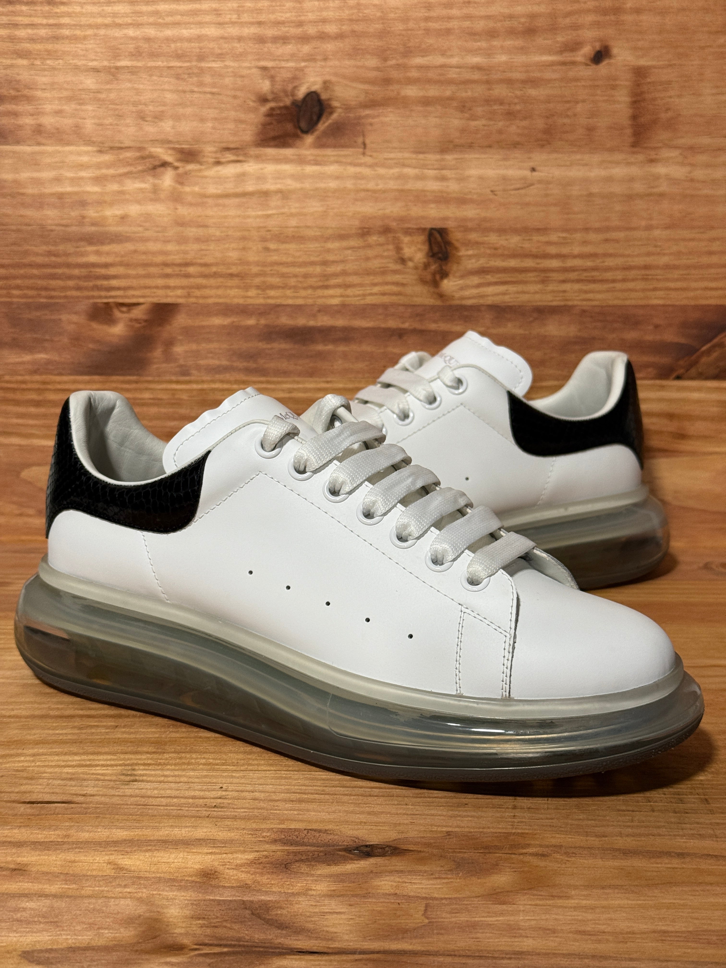Alexander McQueen Oversized Sneaker 'Transparent Sole - Snakeskin'