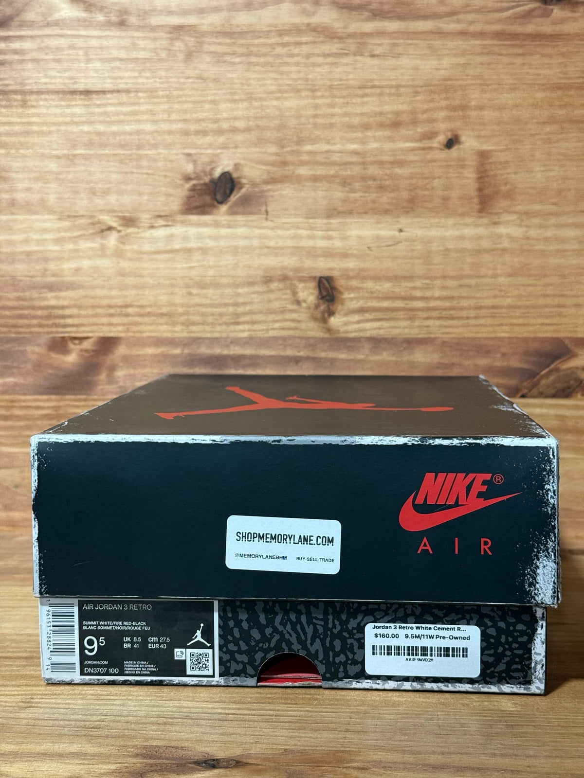 Jordan 3 Retro White Cement Reimagined - Size 9.5