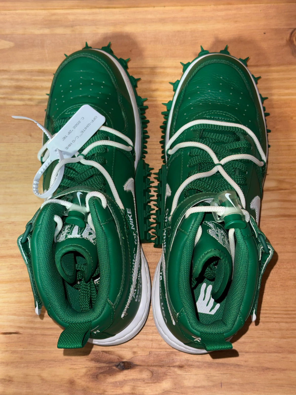Nike Air Force 1 Mid Off-White Pine Green - Size  12