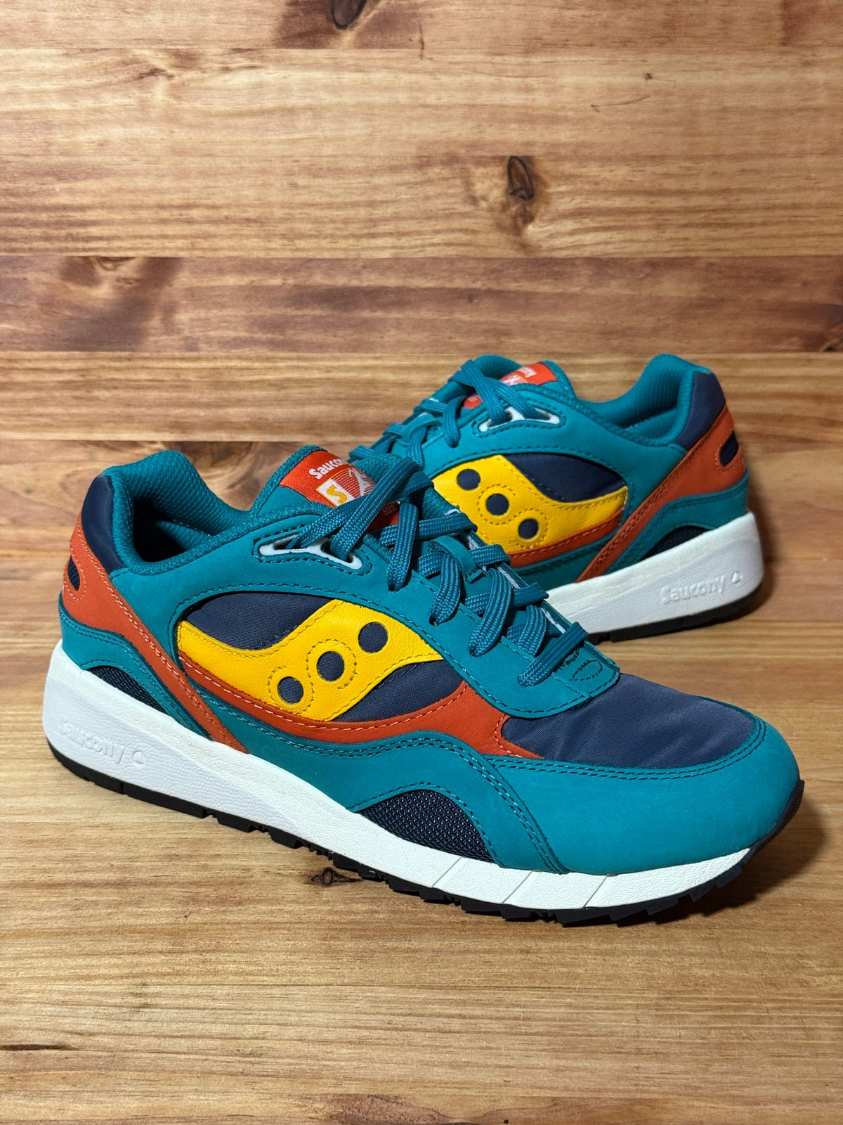 Saucony Shadow 6000 Changing Tides Teal Orange - Size 10