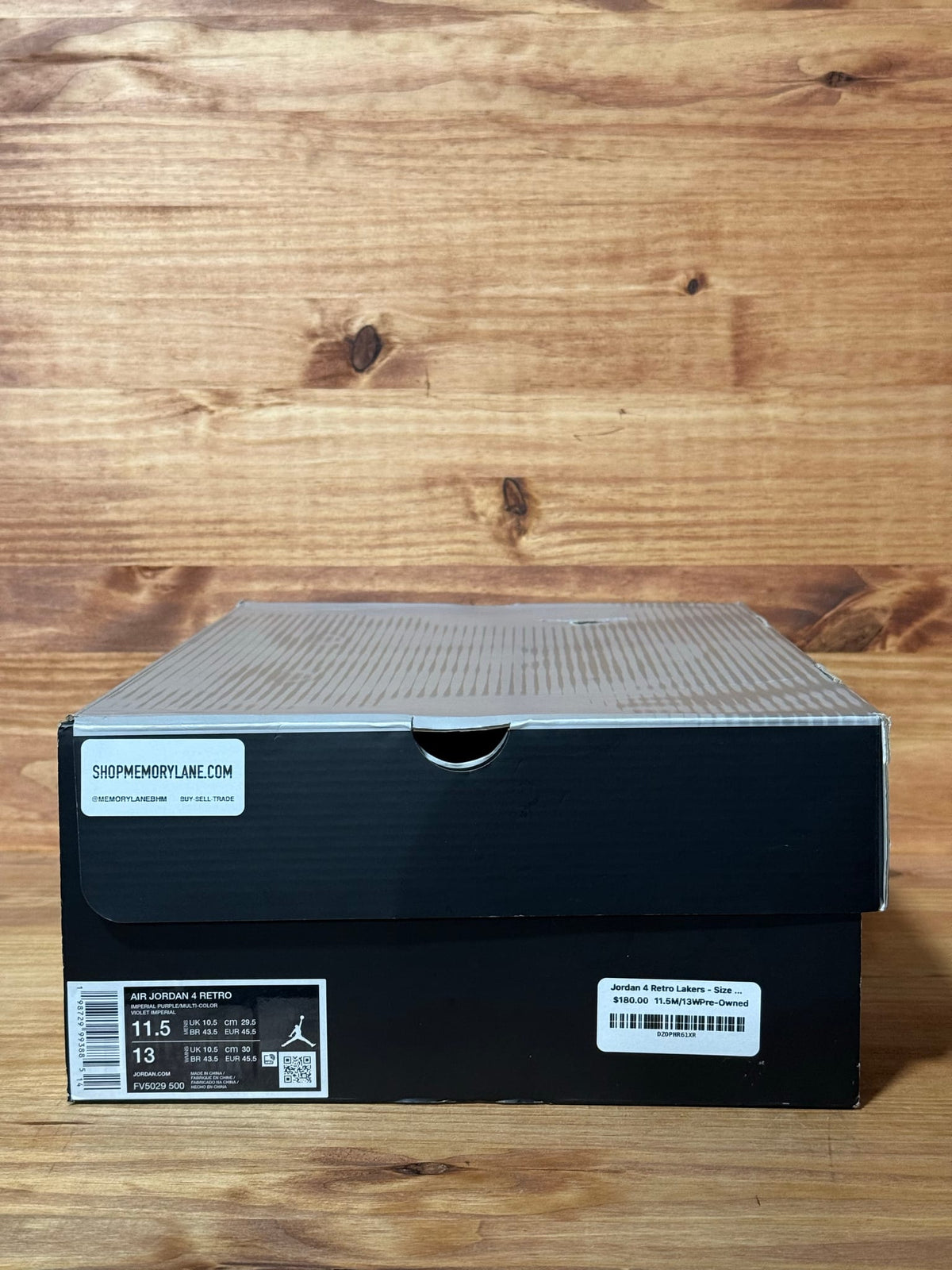 Jordan 4 Retro Lakers - Size 11.5