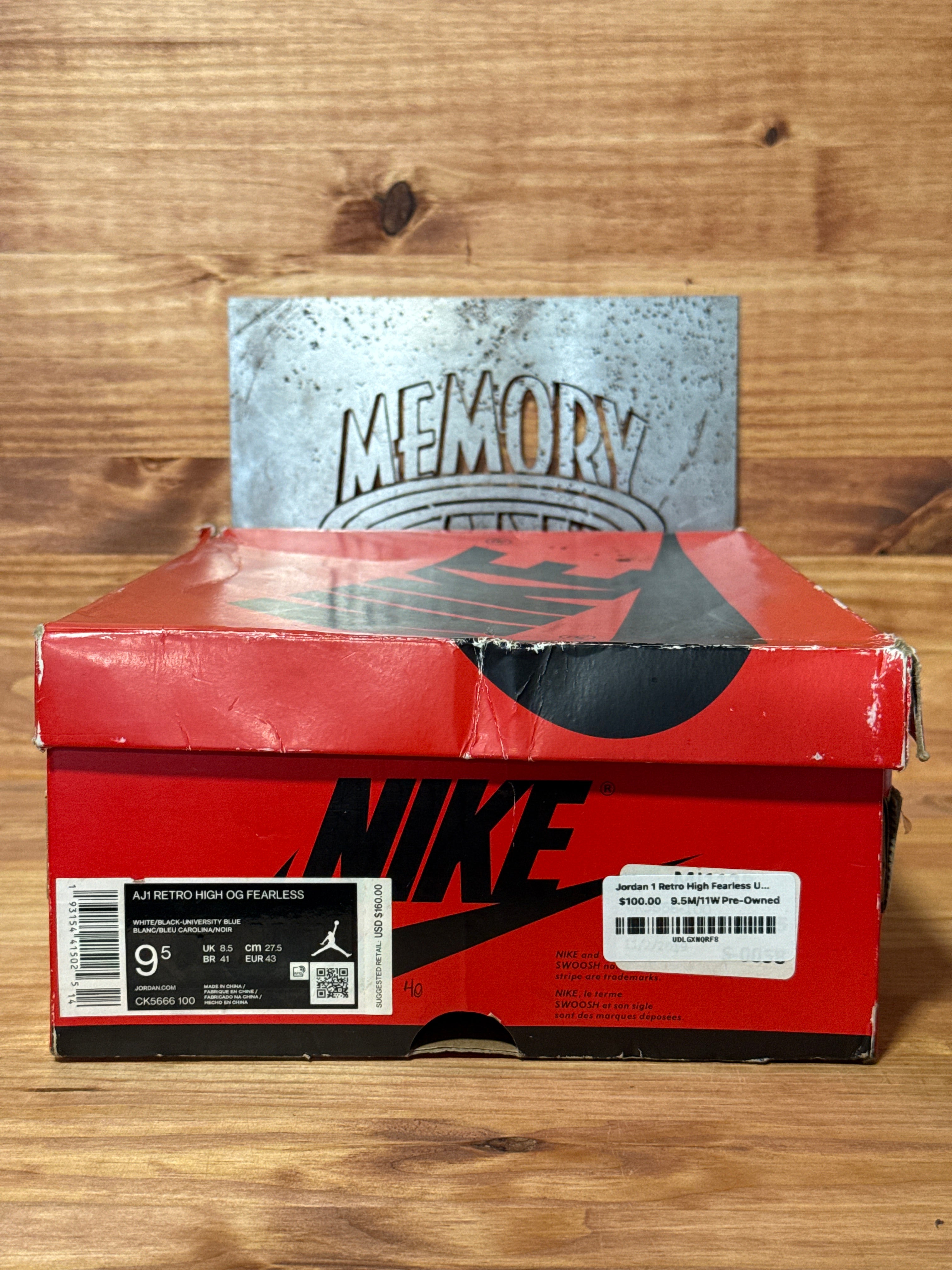 Jordan 1 Retro High Fearless UNC Chicago