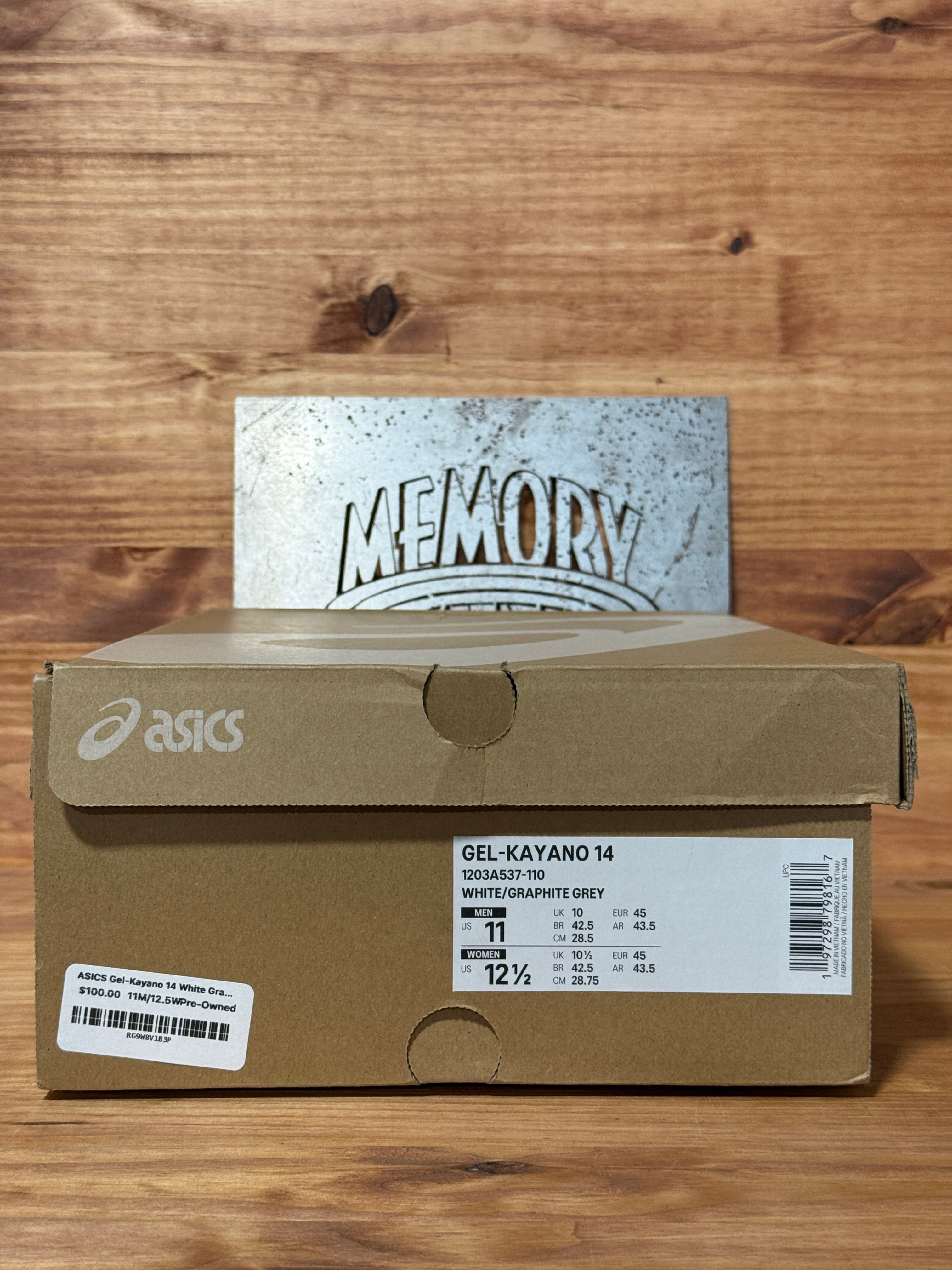 ASICS Gel-Kayano 14 White Graphite Grey