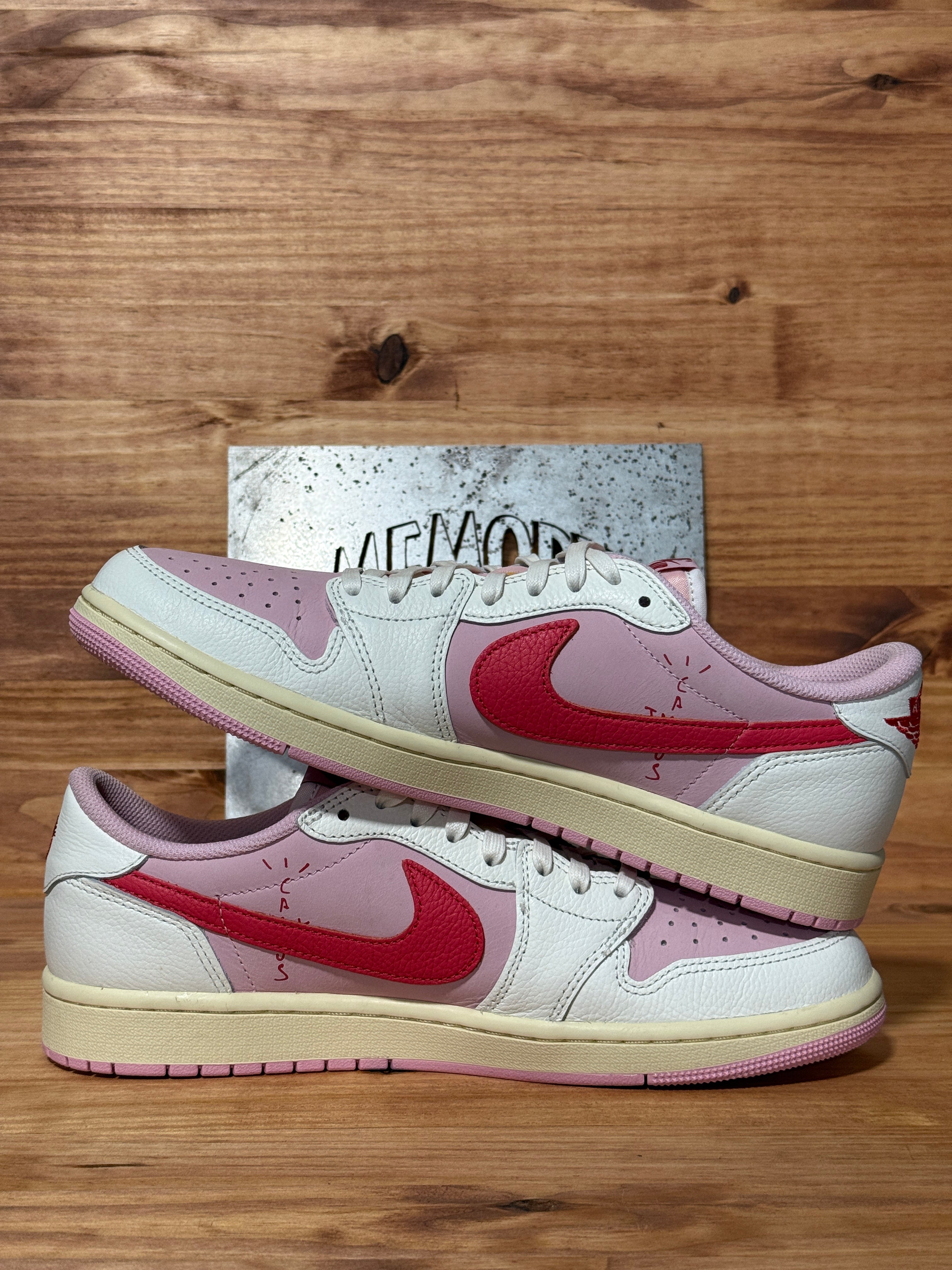 Jordan 1 Retro Low OG SP Travis Scott Sail Tropical Pink