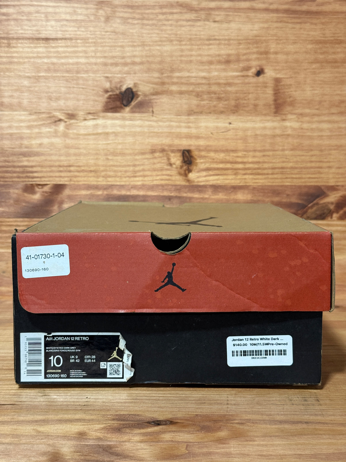 Jordan 12 Retro White Dark Grey