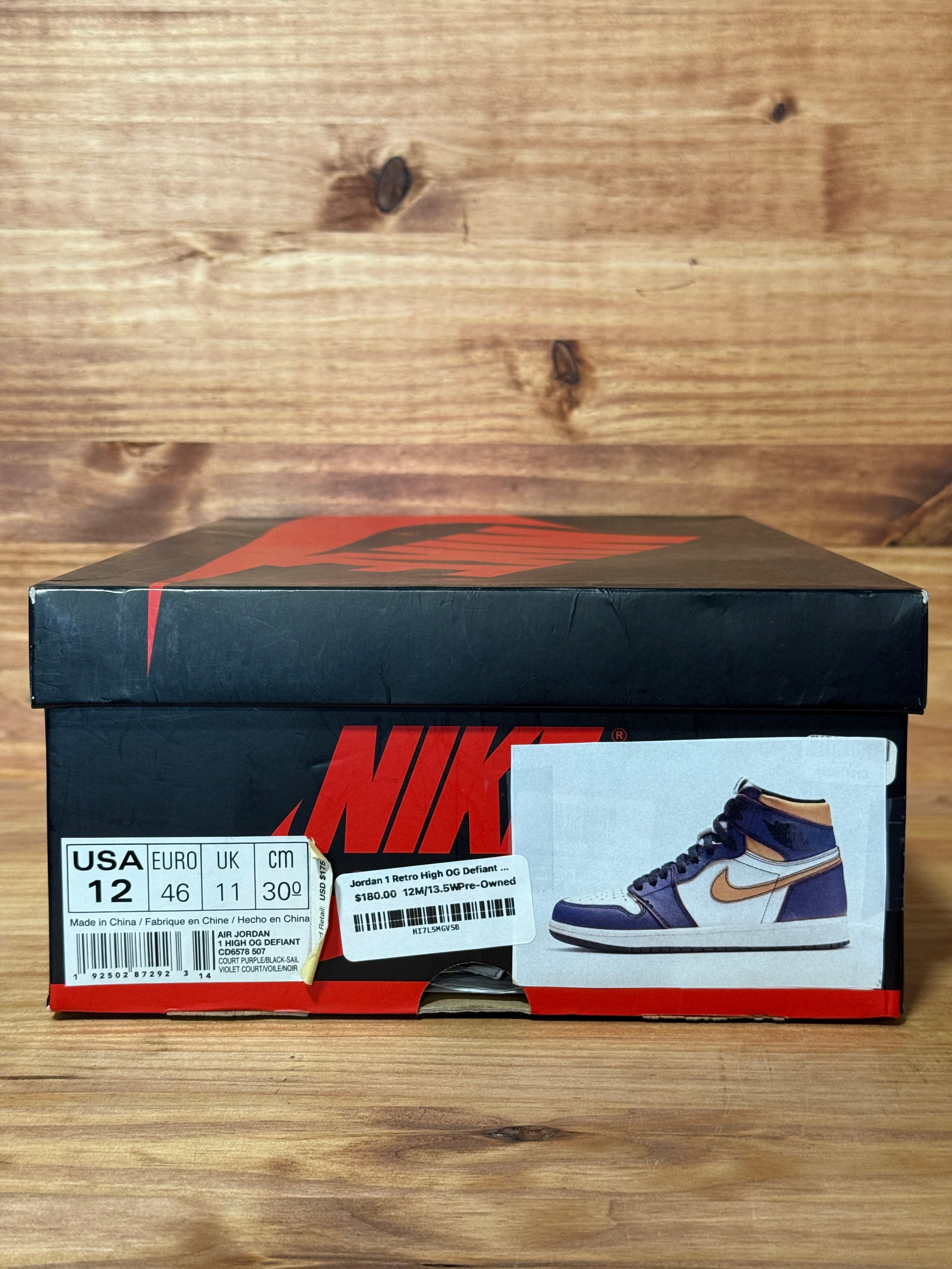 Jordan 1 Retro High OG Defiant SB LA to Chicago