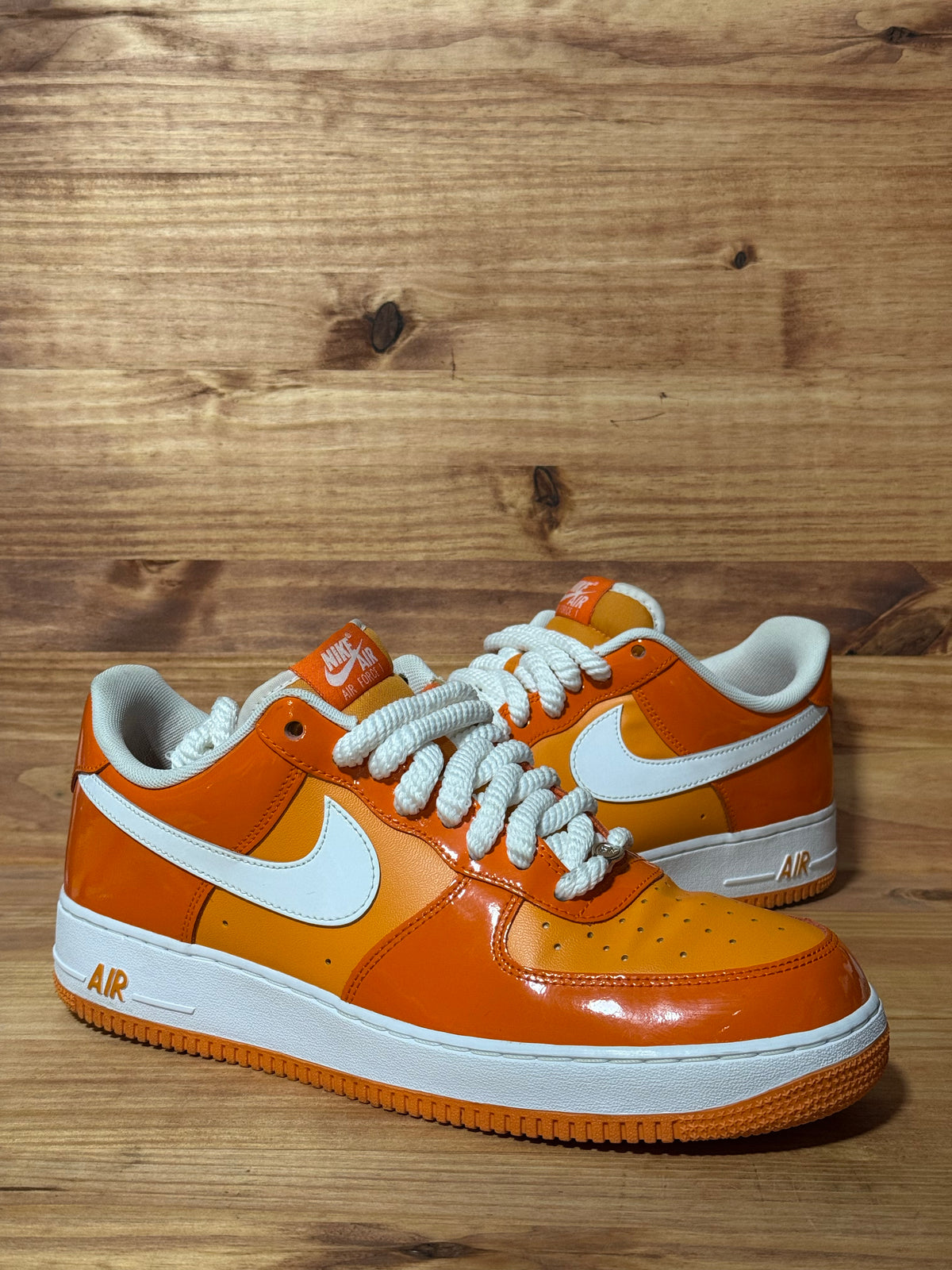 Nike Air Force 1 Low '07 Orange White Patent