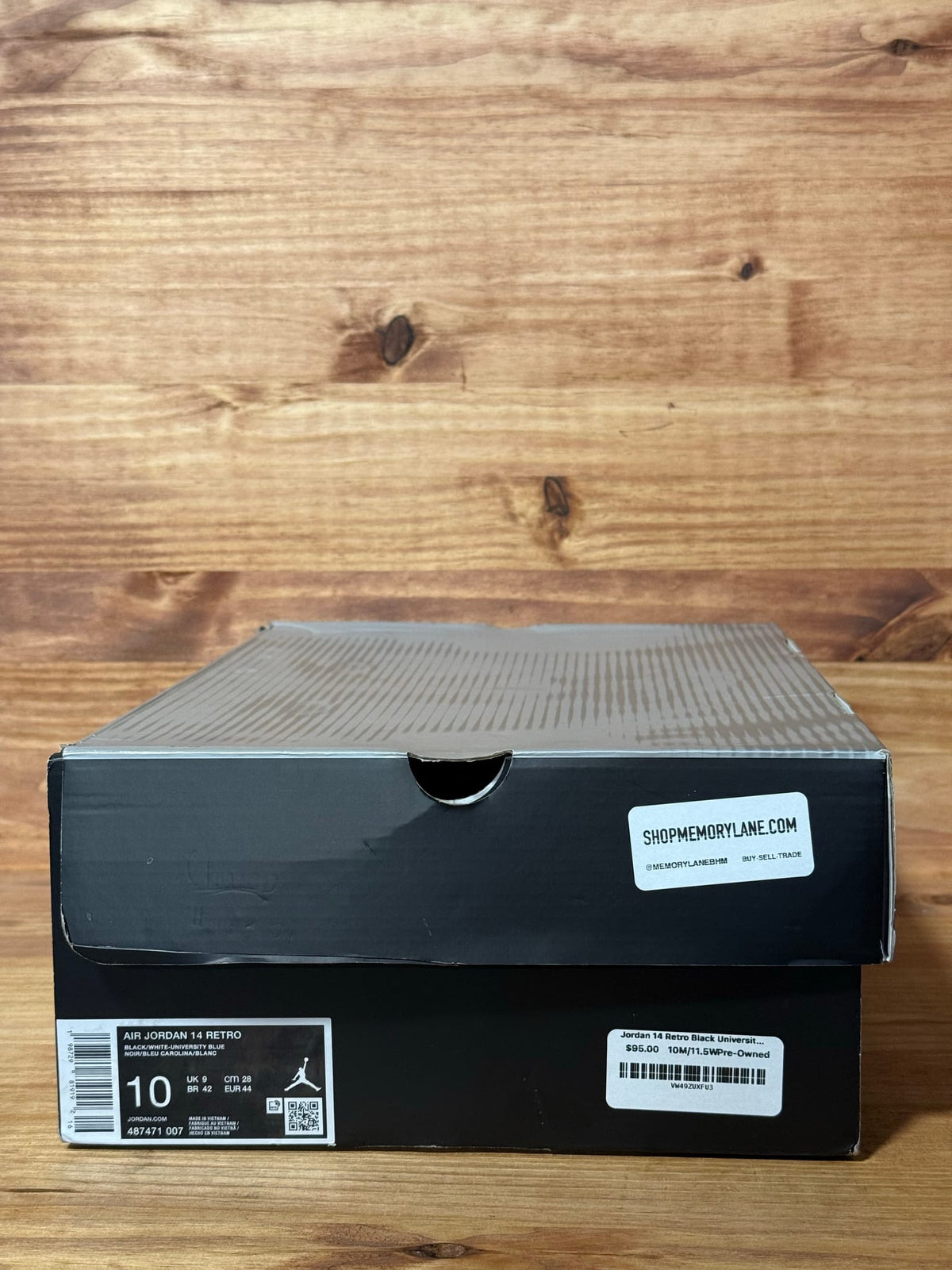 Jordan 14 Retro Black University Blue (2026) - Size 10
