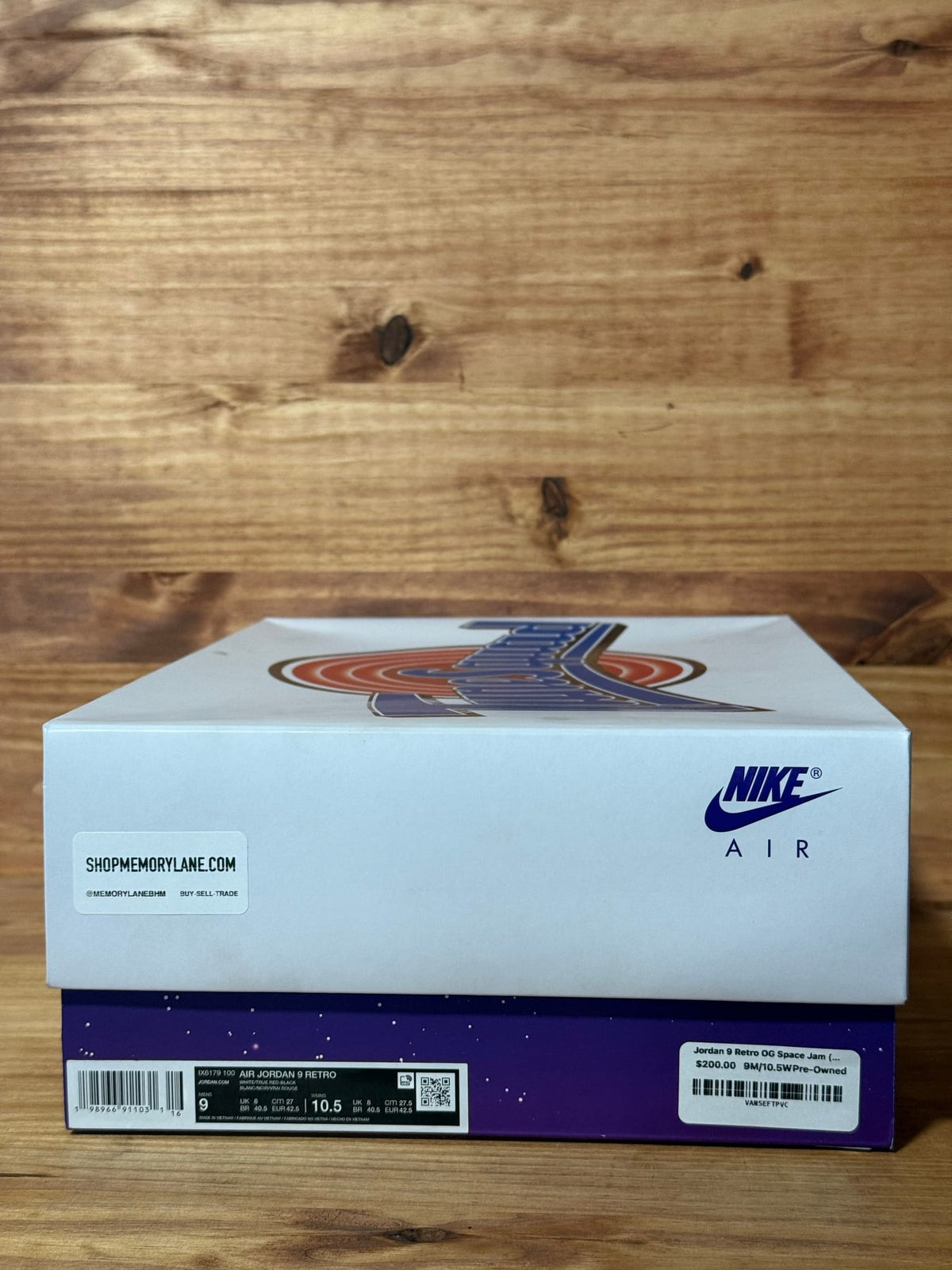 Jordan 9 Retro OG Space Jam (2026) - Size 9