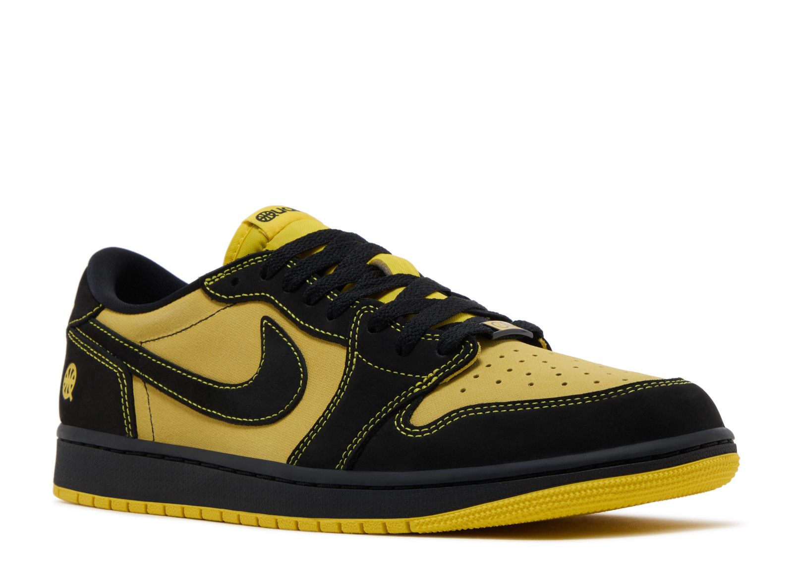 Quai 54 x Air Jordan 1 Retro Low OG Black Tour Yellow Red