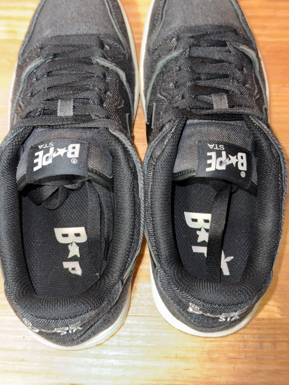 A Bathing Ape Sk8 Sta Black Denim