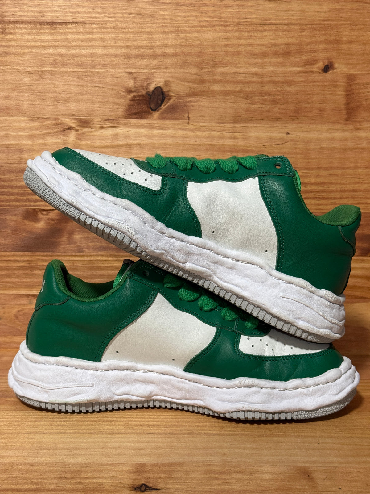 Maison Mihara Yasuhiro Wayne OG Sole Leather Low Green White
