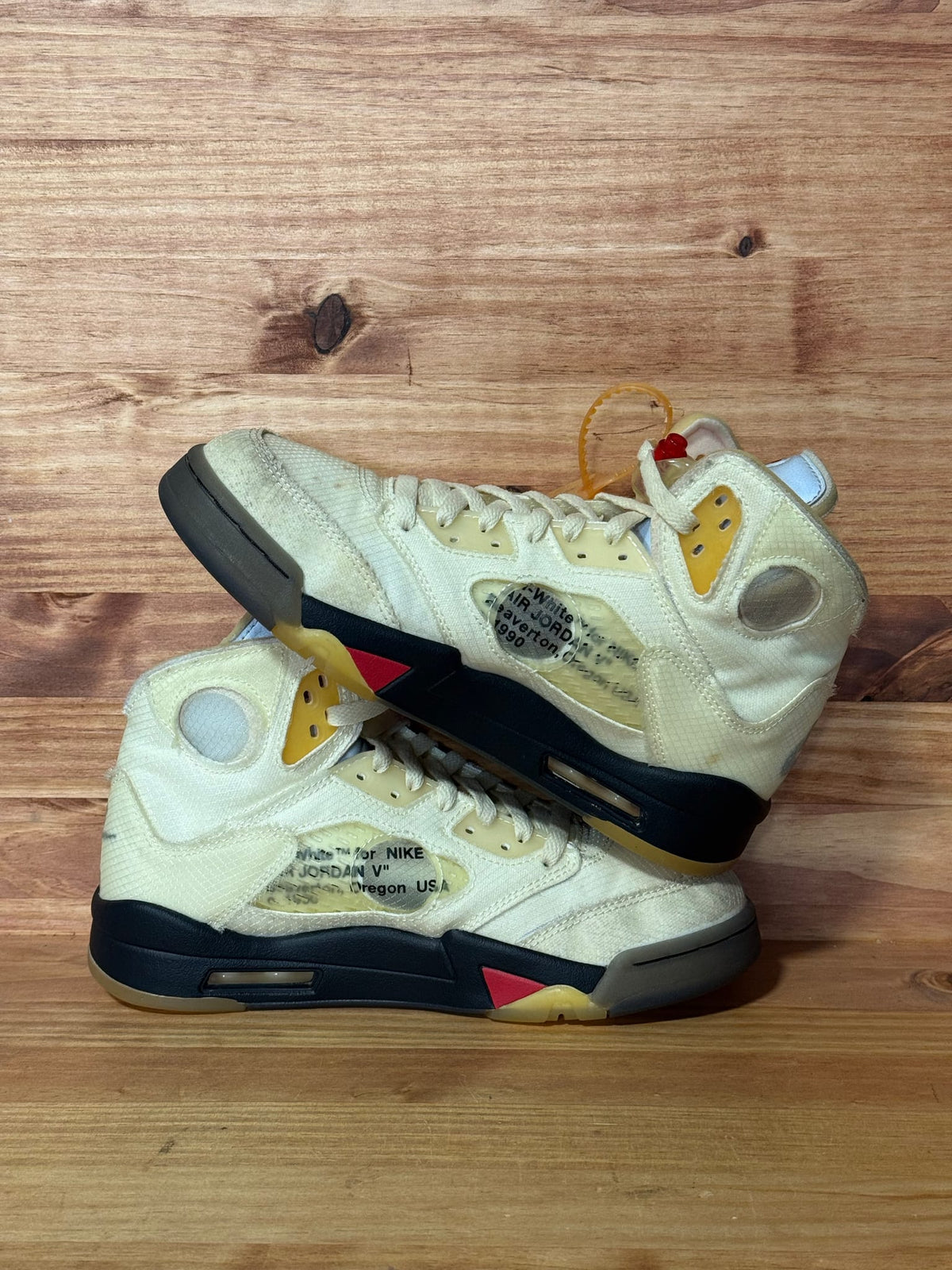 Jordan 5 Retro Off-White Sail - Size 7