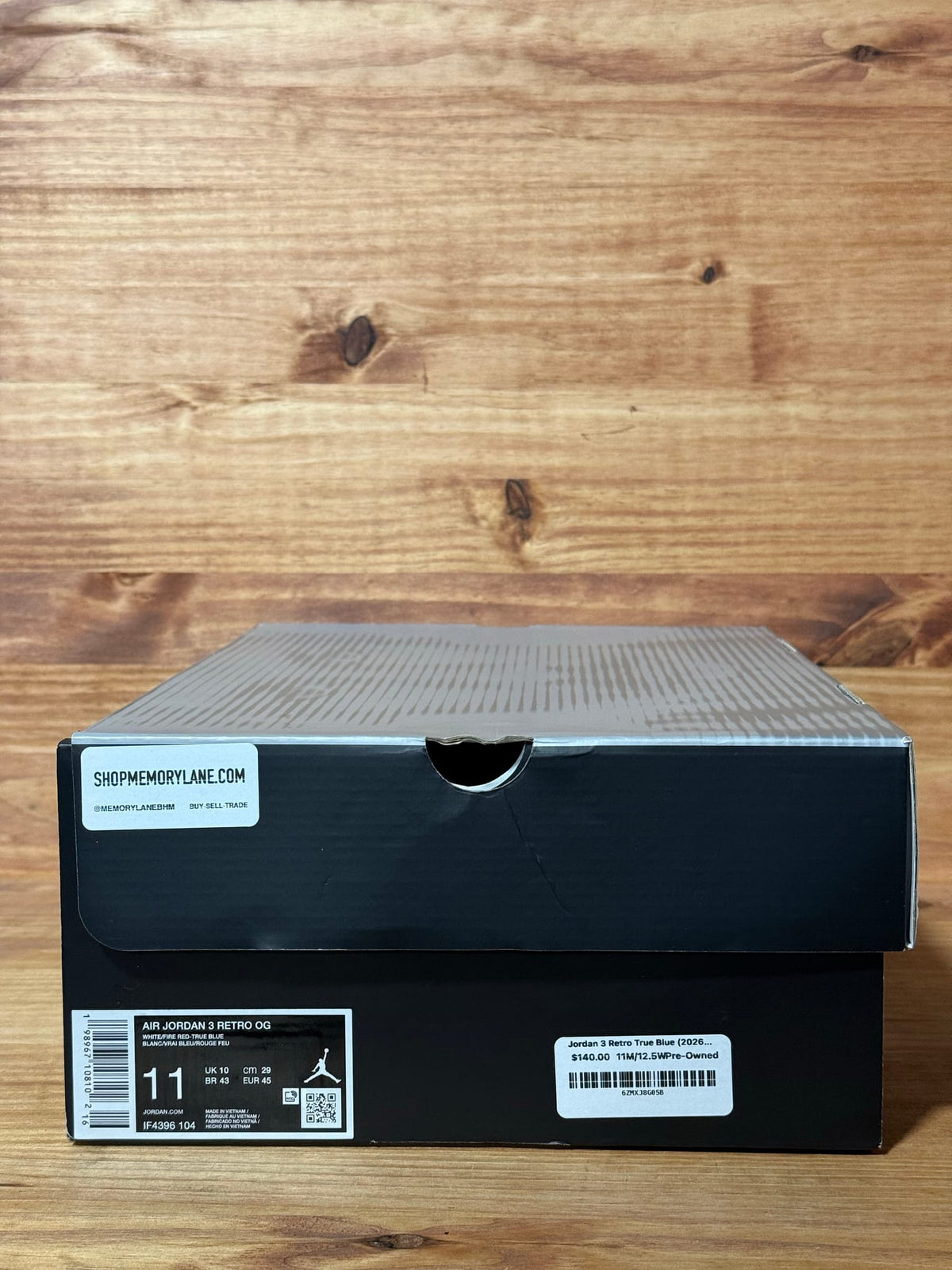 Jordan 3 Retro True Blue (2026) - Size 11