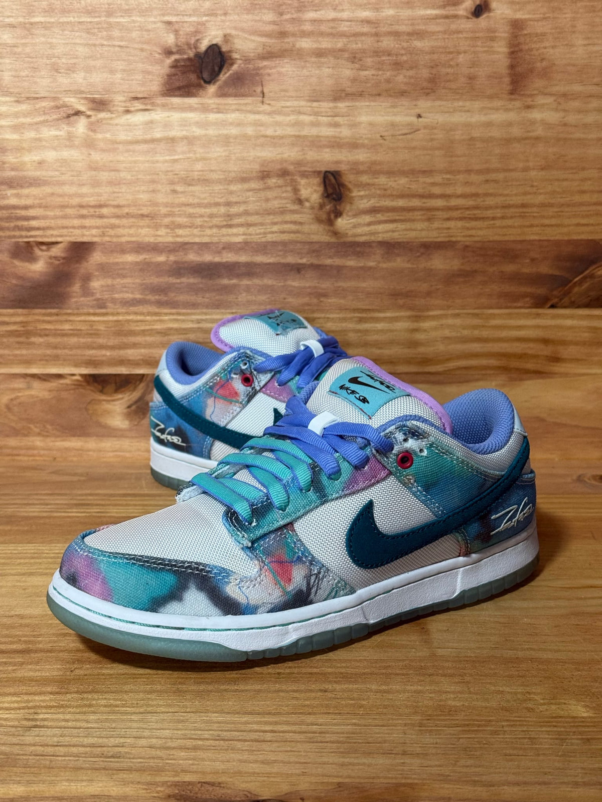 Nike SB Dunk Low Futura Laboratories Bleached Aqua - Size 7W