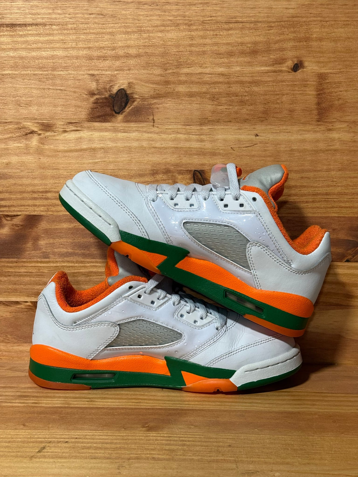Jordan 5 Retro Low Miami Hurricanes (GS) - Size 6Y