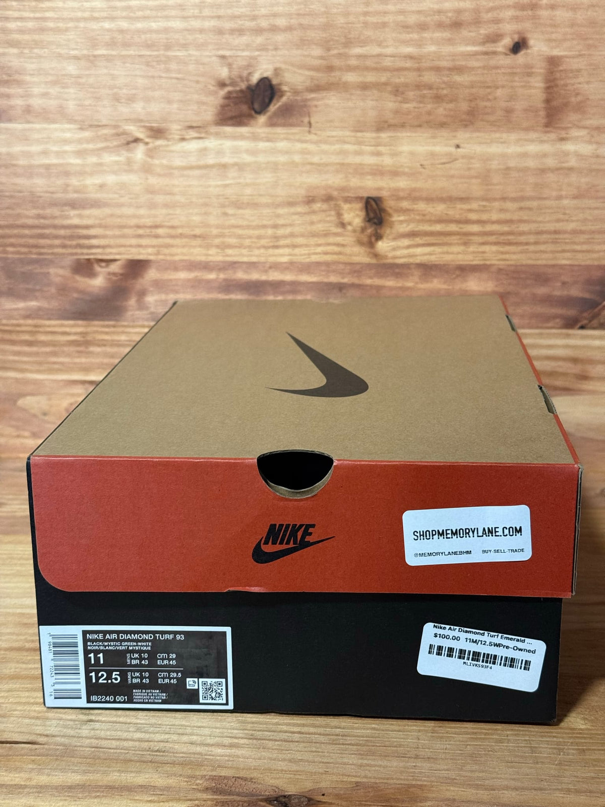 Nike Air Diamond Turf Emerald - Size 11