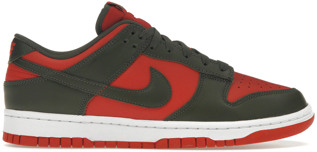 Nike Dunk Low Mystic Red Cargo Khaki - Size 8
