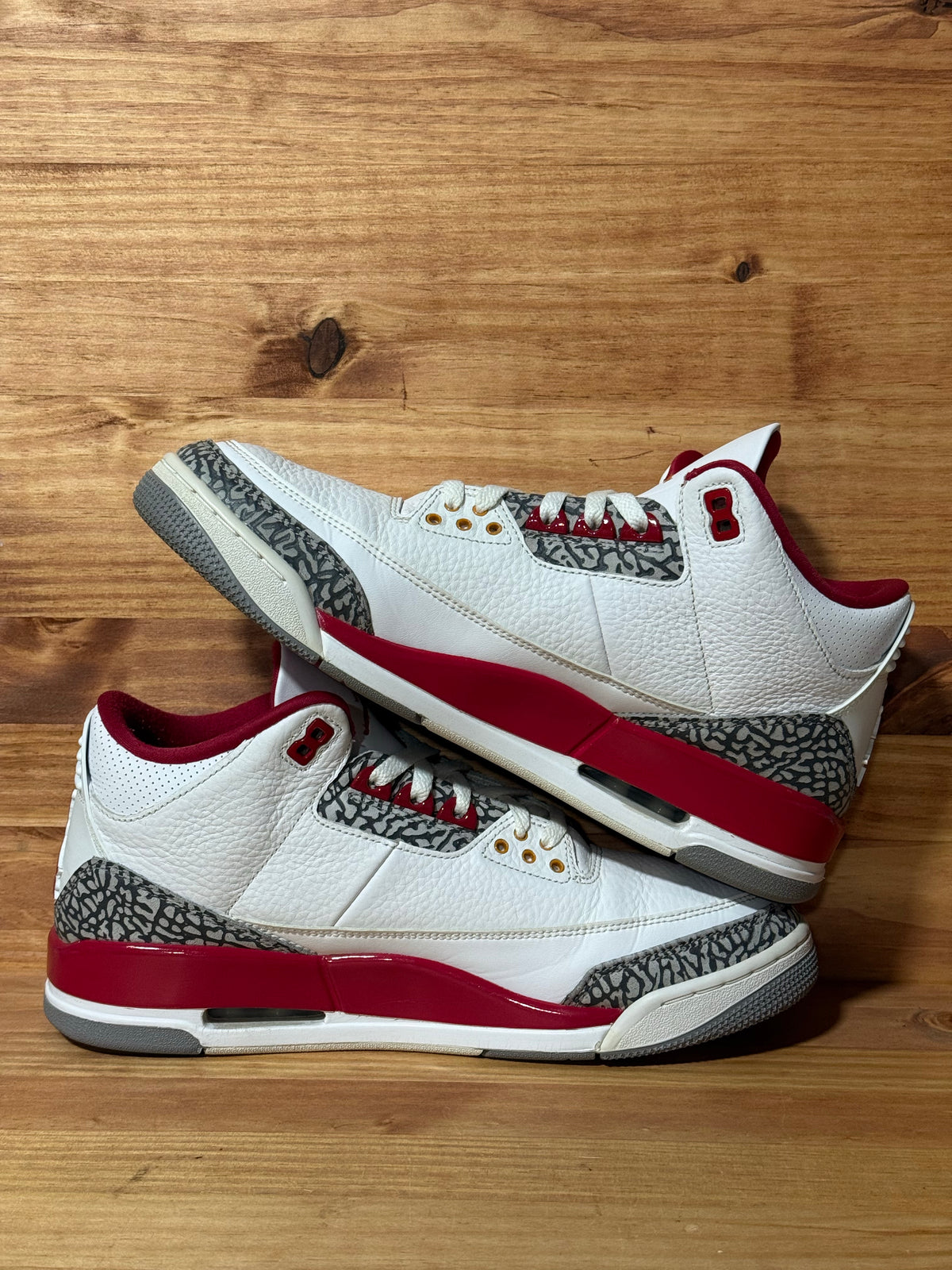 Jordan 3 Retro Cardinal Red - Size 11