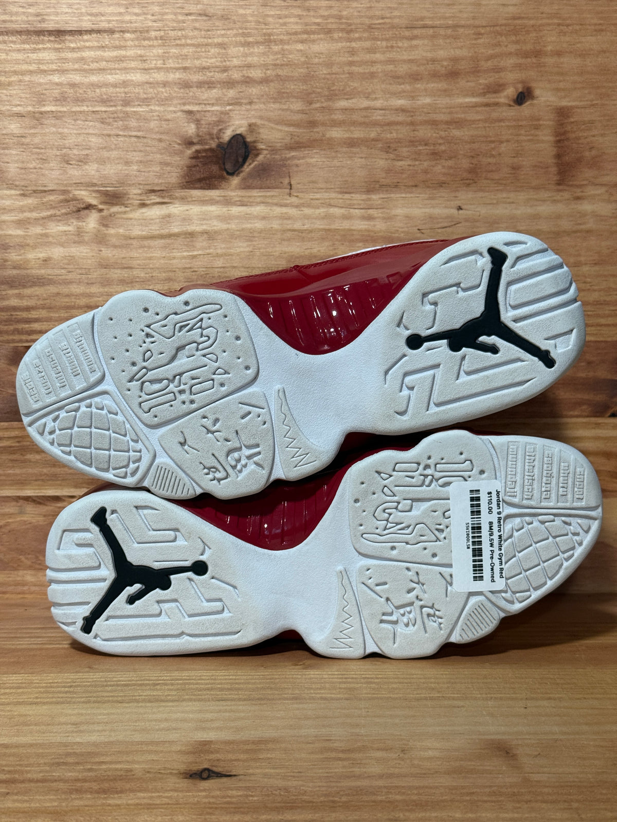 Jordan 9 Retro White Gym Red