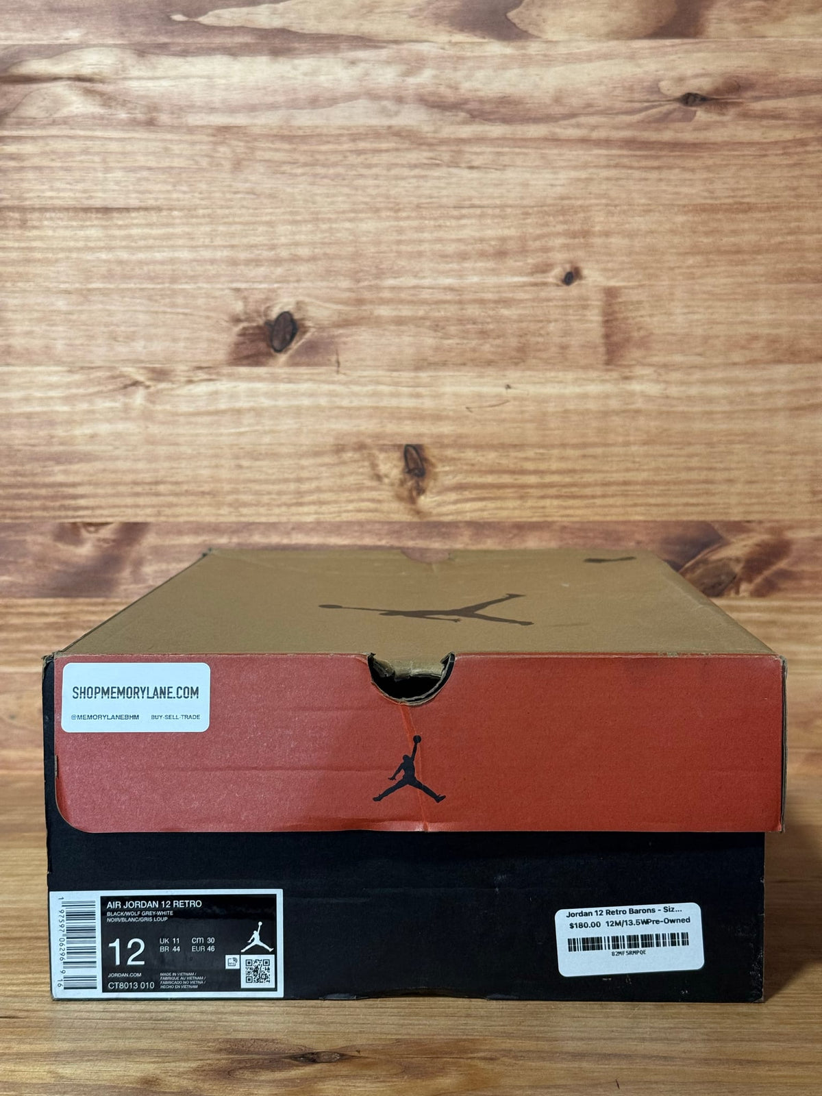 Jordan 12 Retro Barons - Size 12
