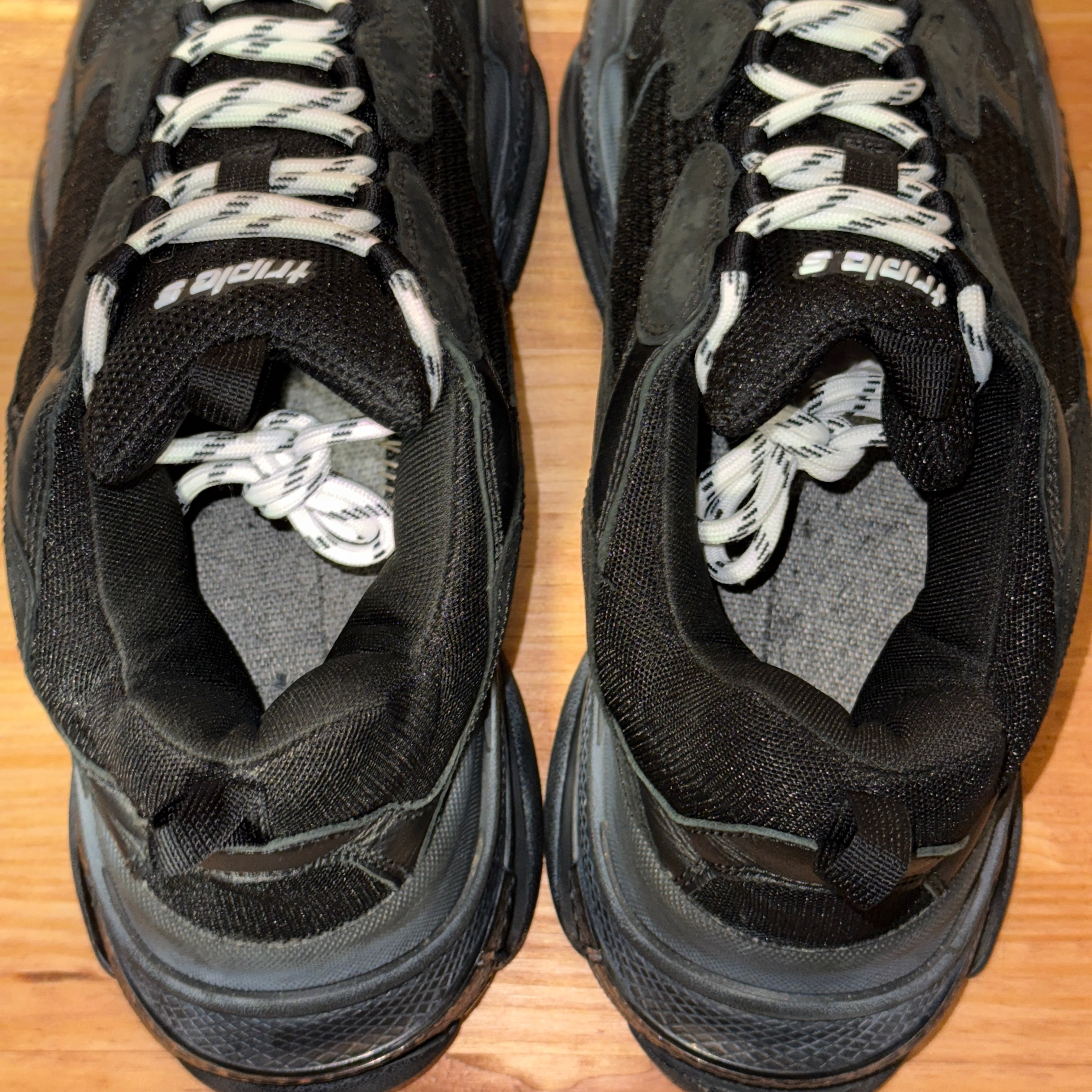 Balenciaga Triple S Clear Sole Black