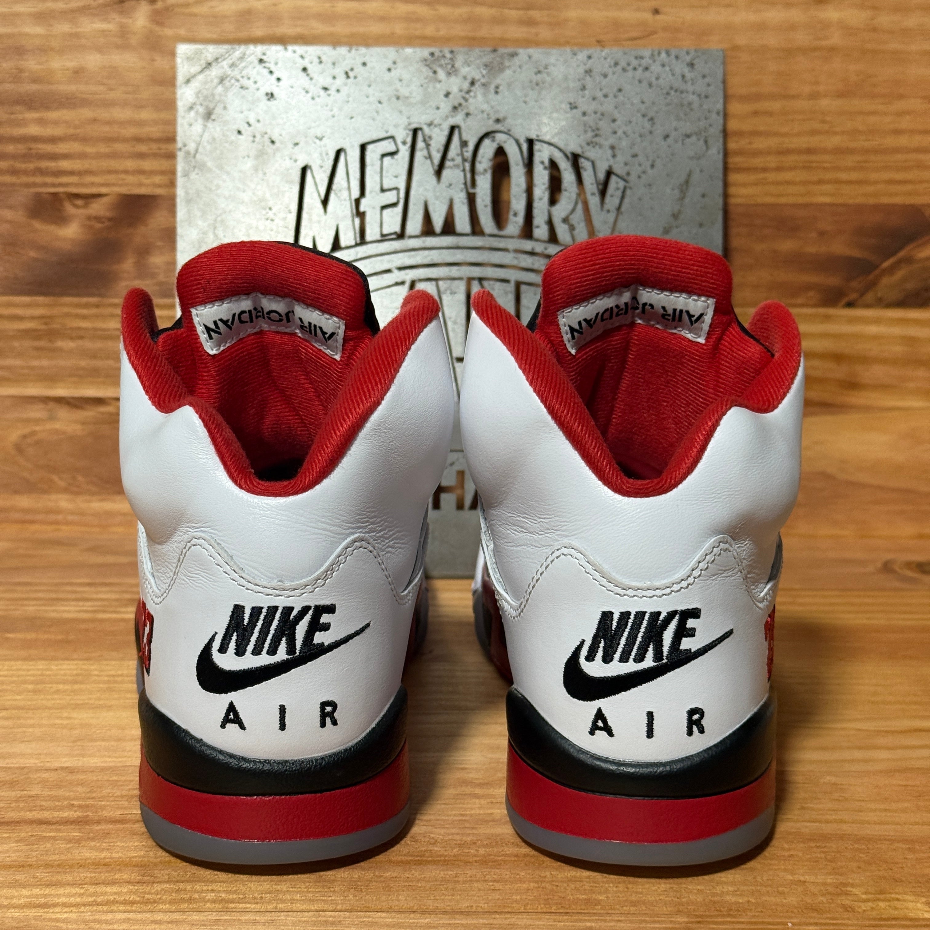 Jordan 5 Retro Fire Red Black Tongue (2025)