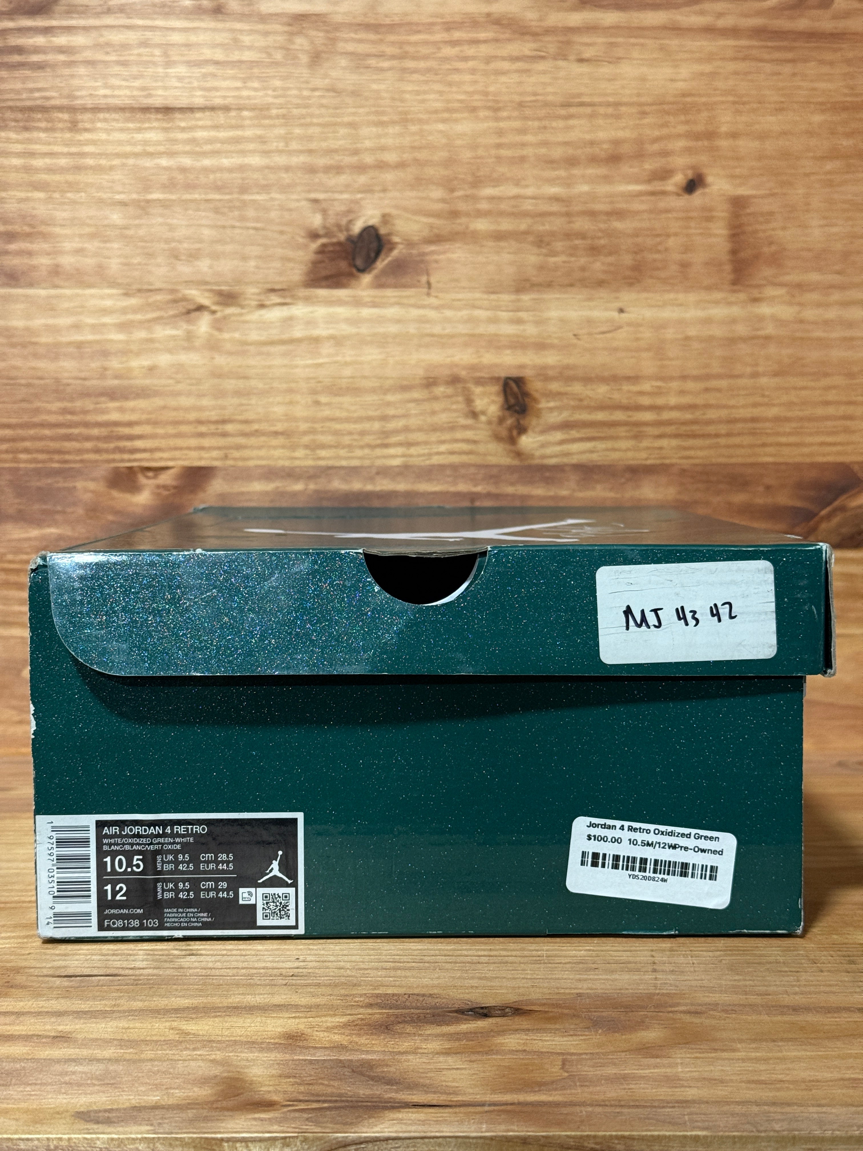 Jordan 4 Retro Oxidized Green