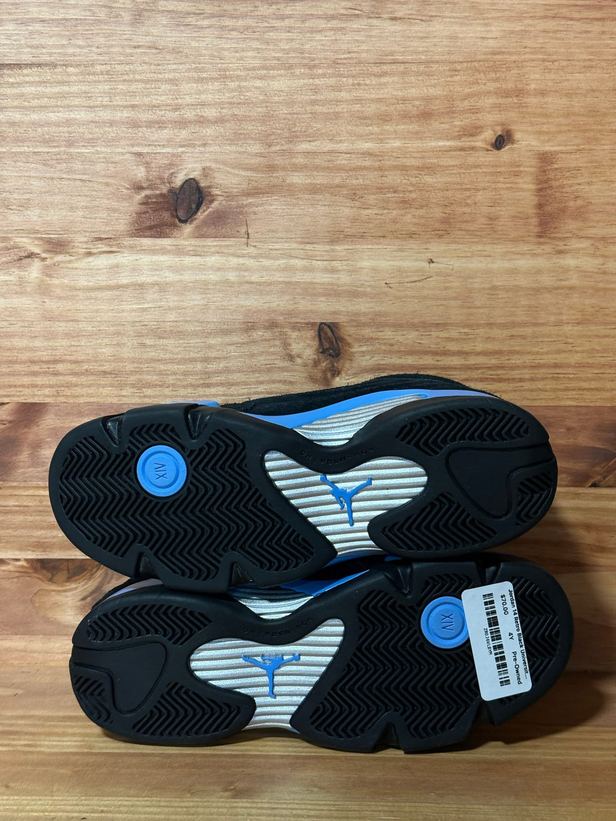 Jordan 14 Retro Black University Blue (2026) (GS) - Size 4Y