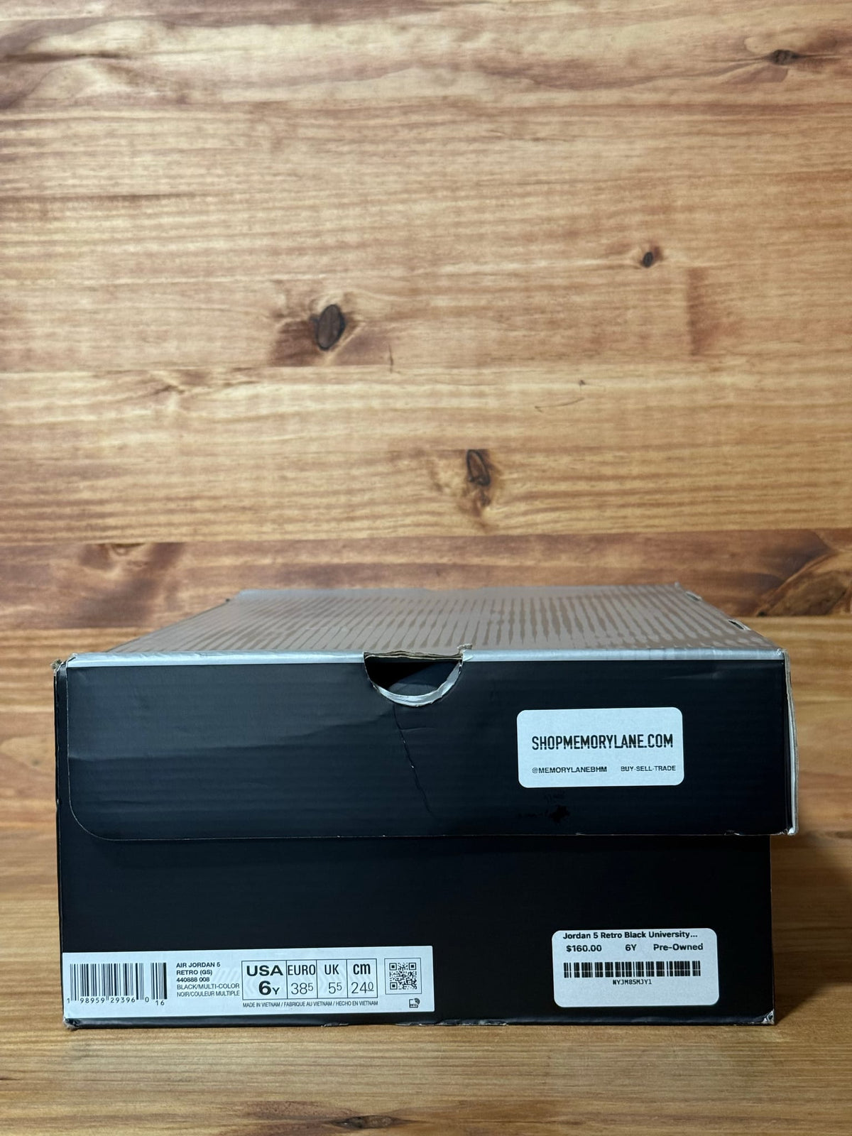 Jordan 5 Retro Black University Blue (2026) (GS) - Size 6Y